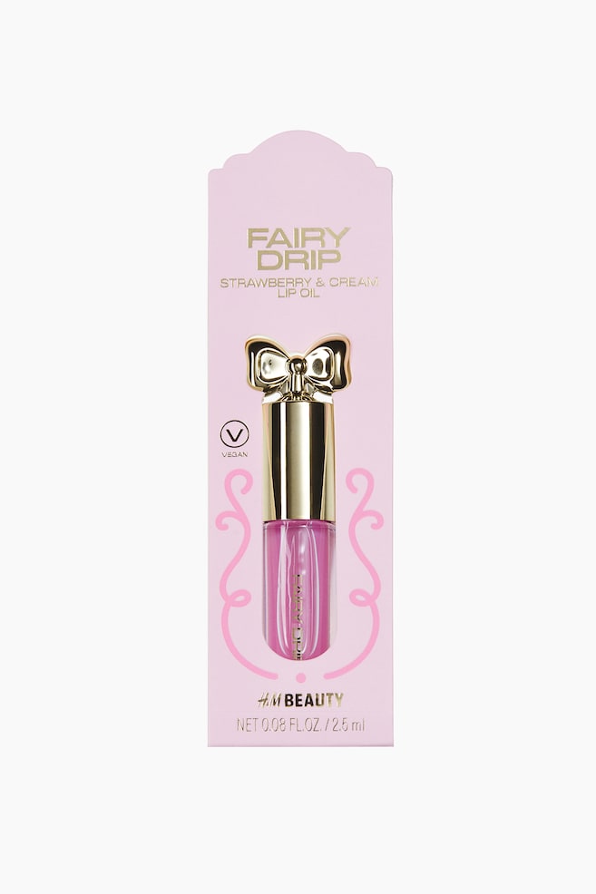Huile à lèvres parfumée - Rose clair/fraise à la crème - 1