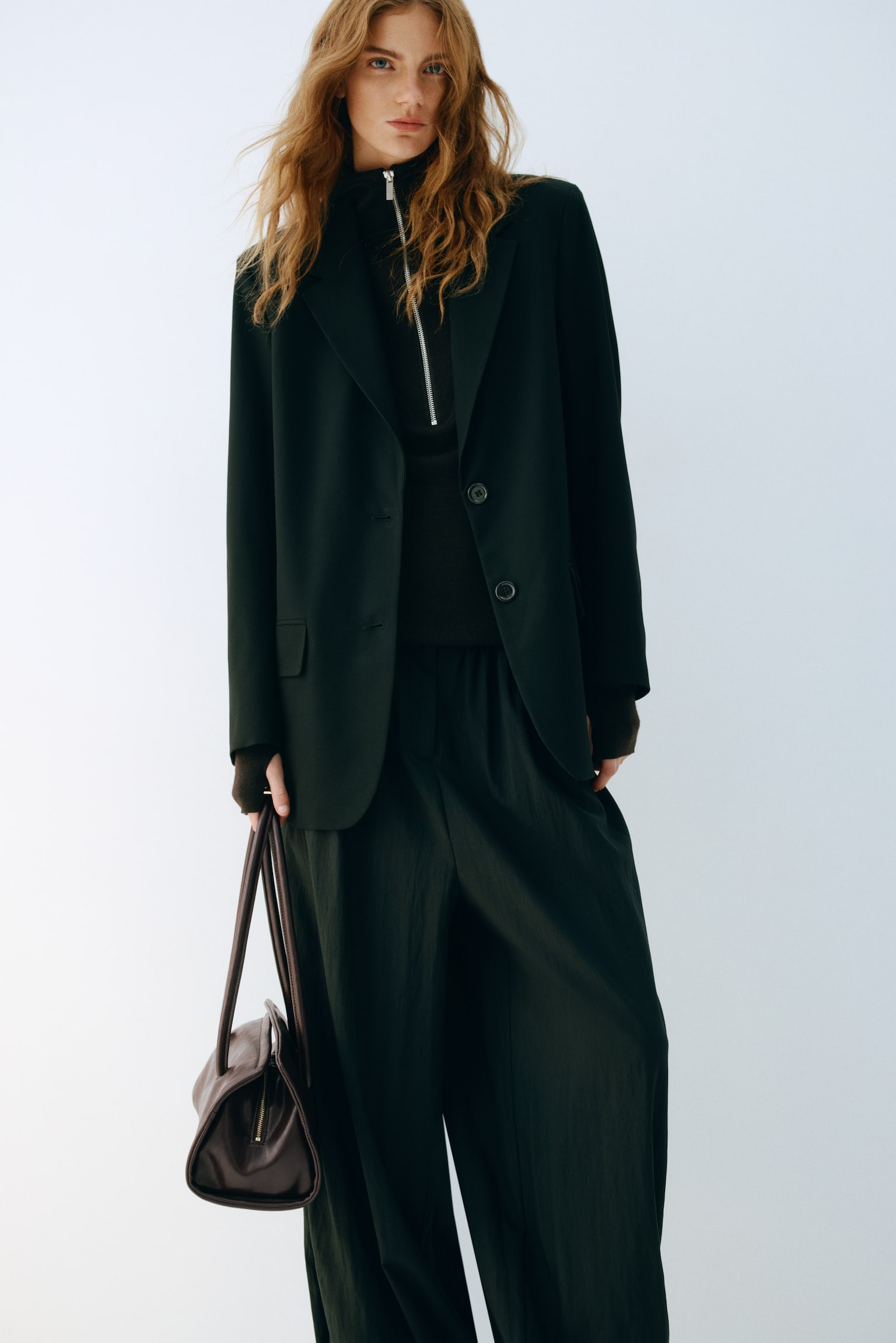 תיק צד - חום כהה - 4