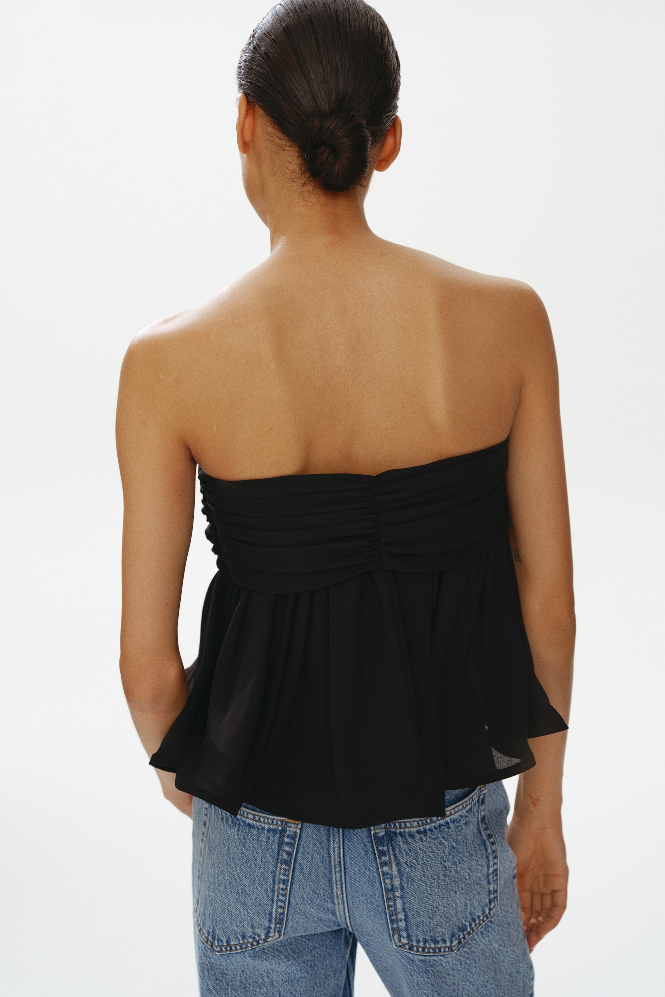 Женские топы H&M Tie-Detail Bandeau Top — фото 6