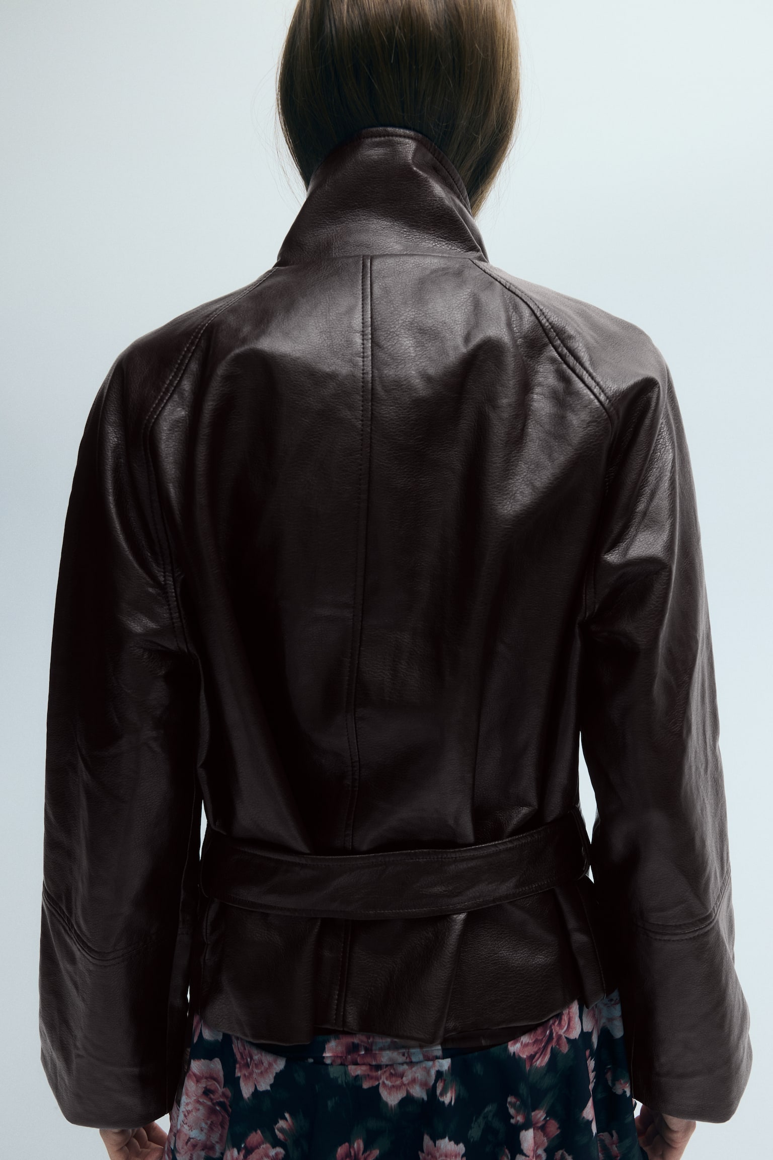 Женская куртка H&M Double-Breasted Coated, цвет: Тёмный коричневый — фото 5