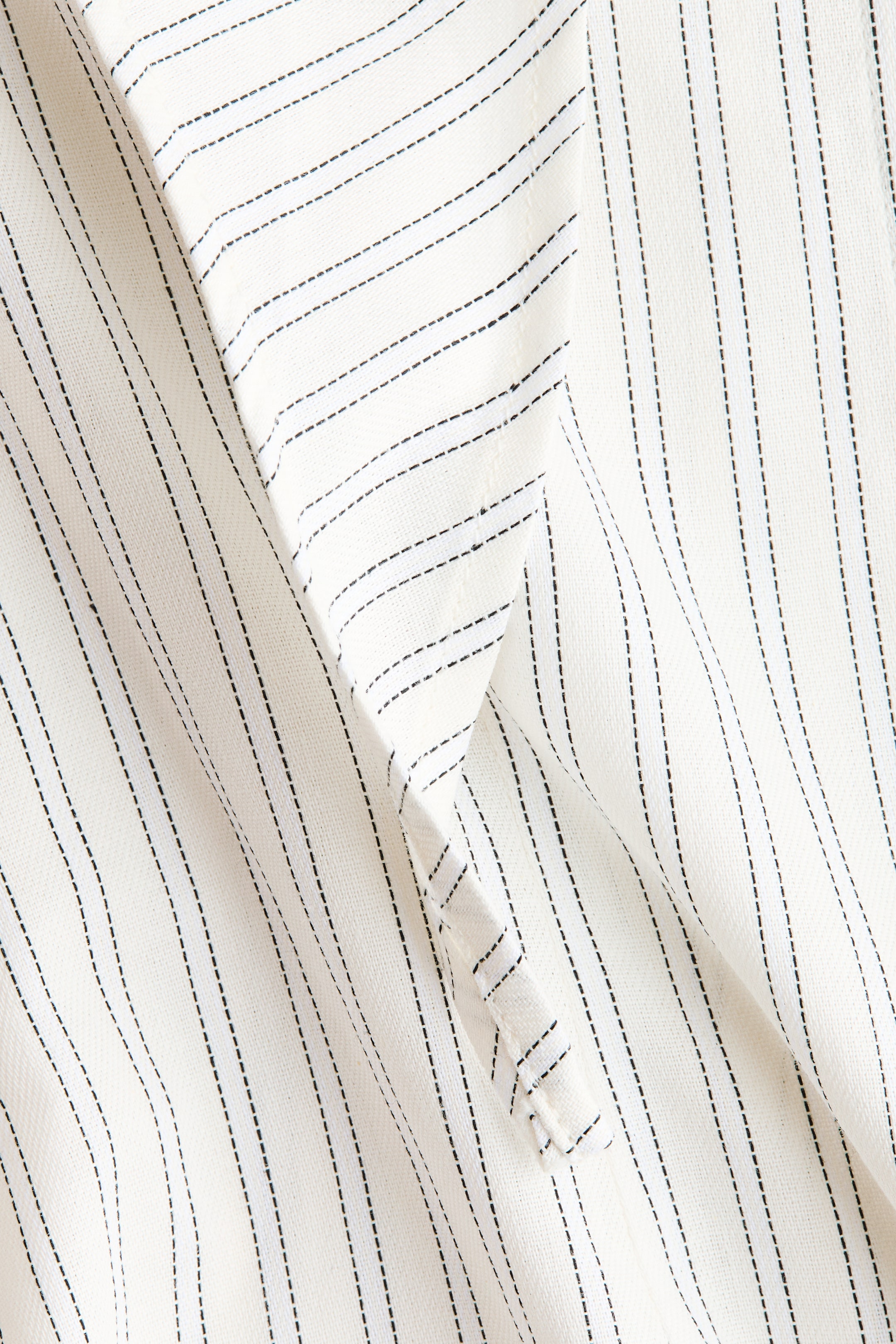Scarf-Detail Cotton Shirt