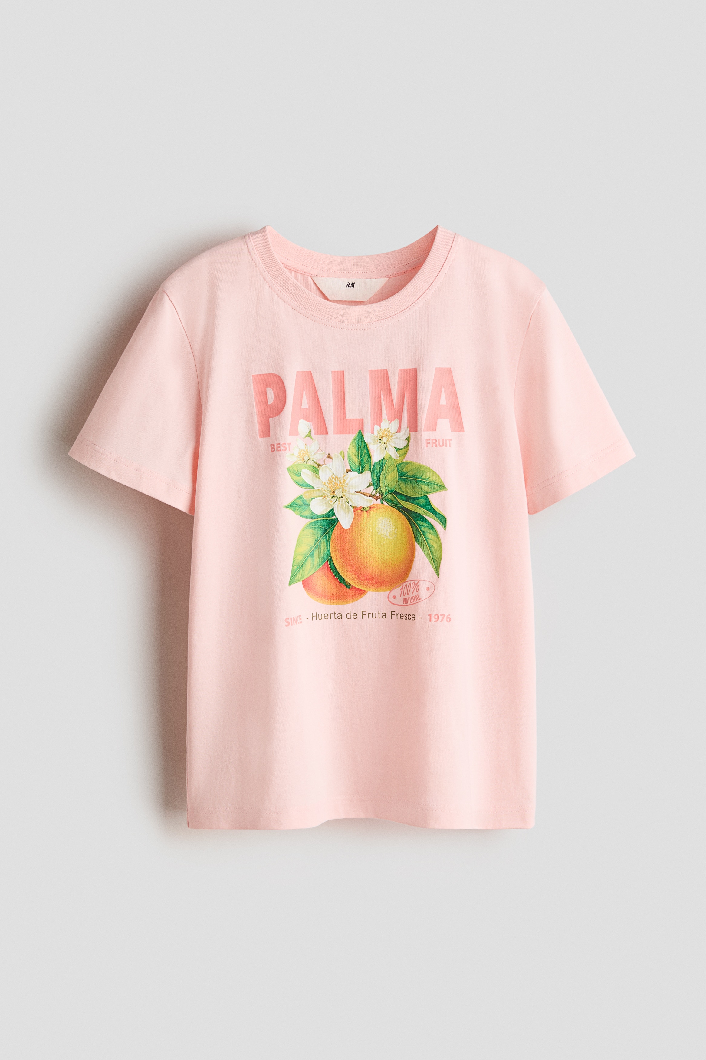 H&6ページ Light pink/oranges Printed T-Shirt for kids | H&M US