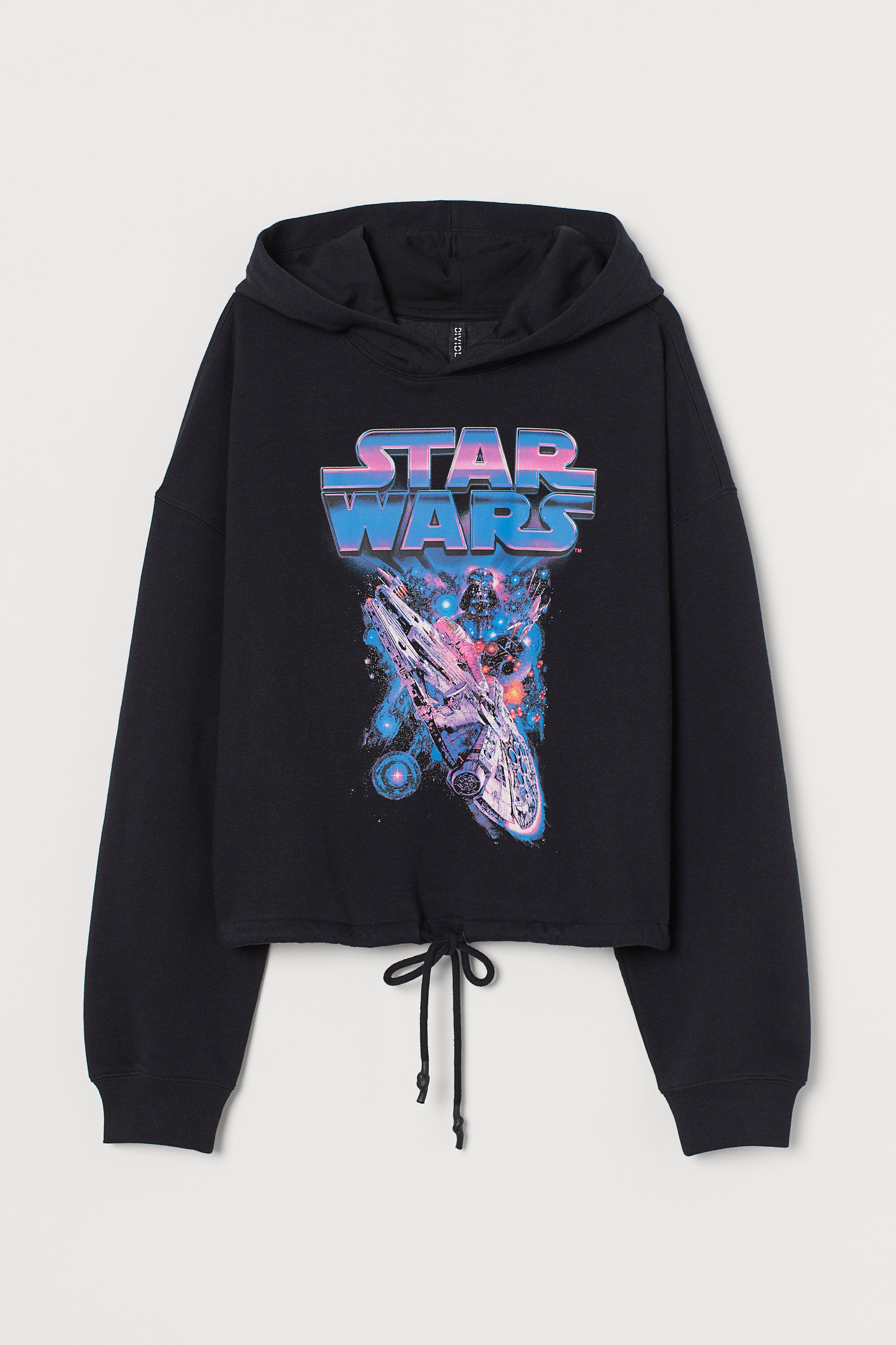 H&m star wars black hoodie sale