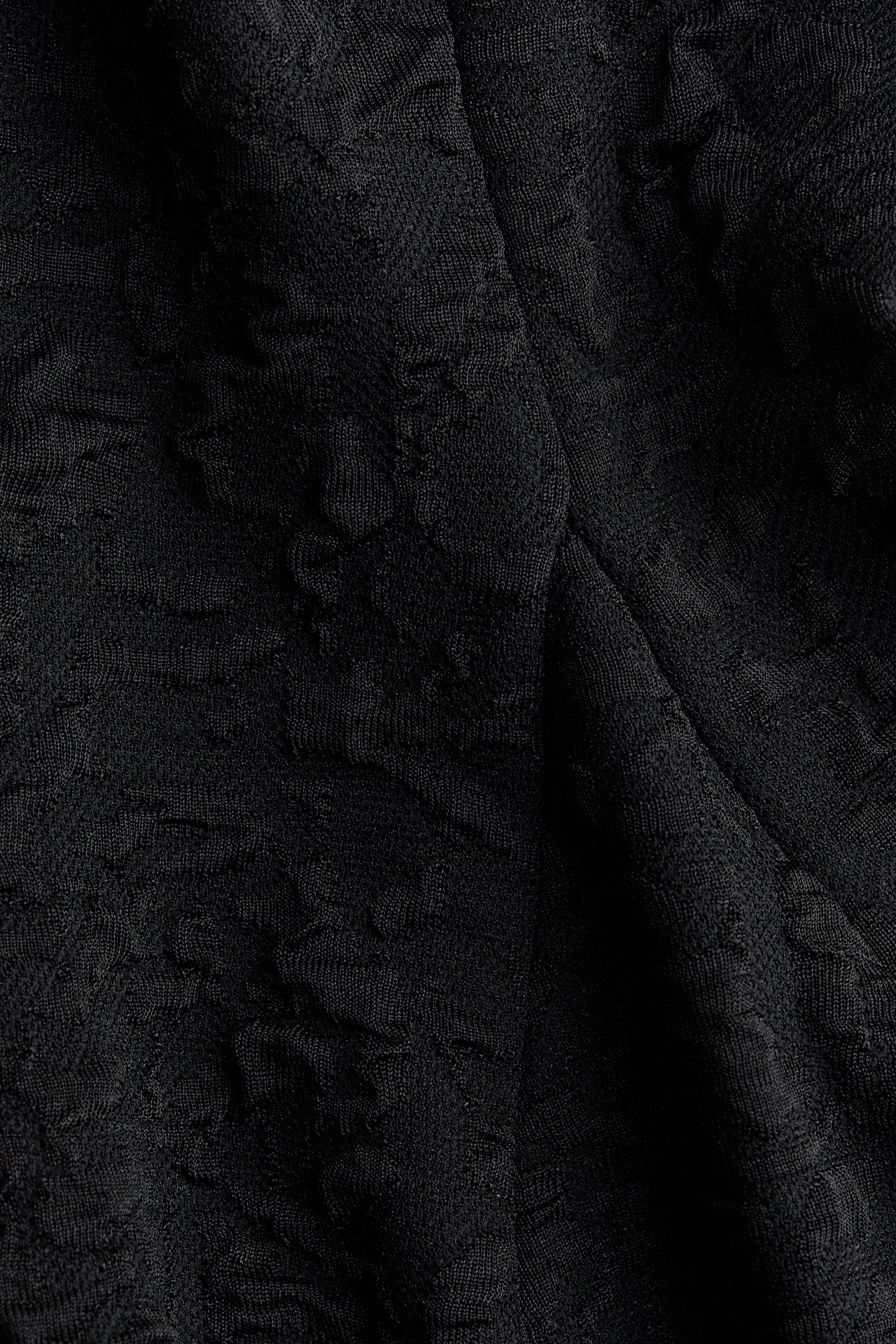 Textured Peplum Top