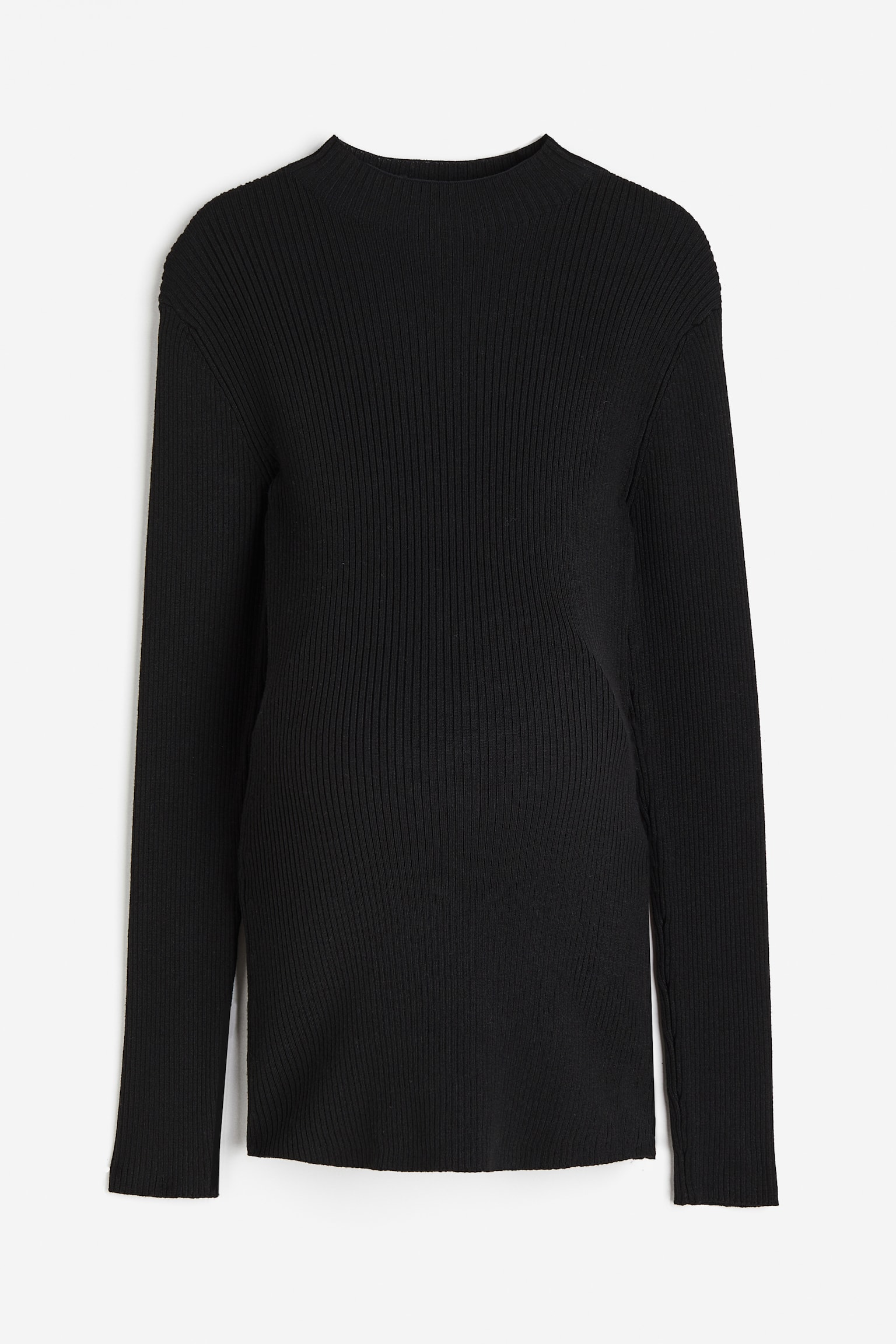 MAMA Rib-knit turtleneck jumper - Black - 2