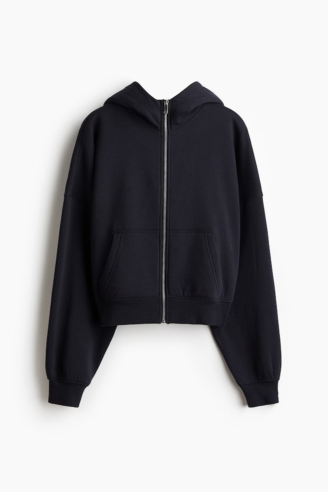 Hoodiejacke - Marineblau/Graumeliert/Dunkelrot/Schwarz - 1