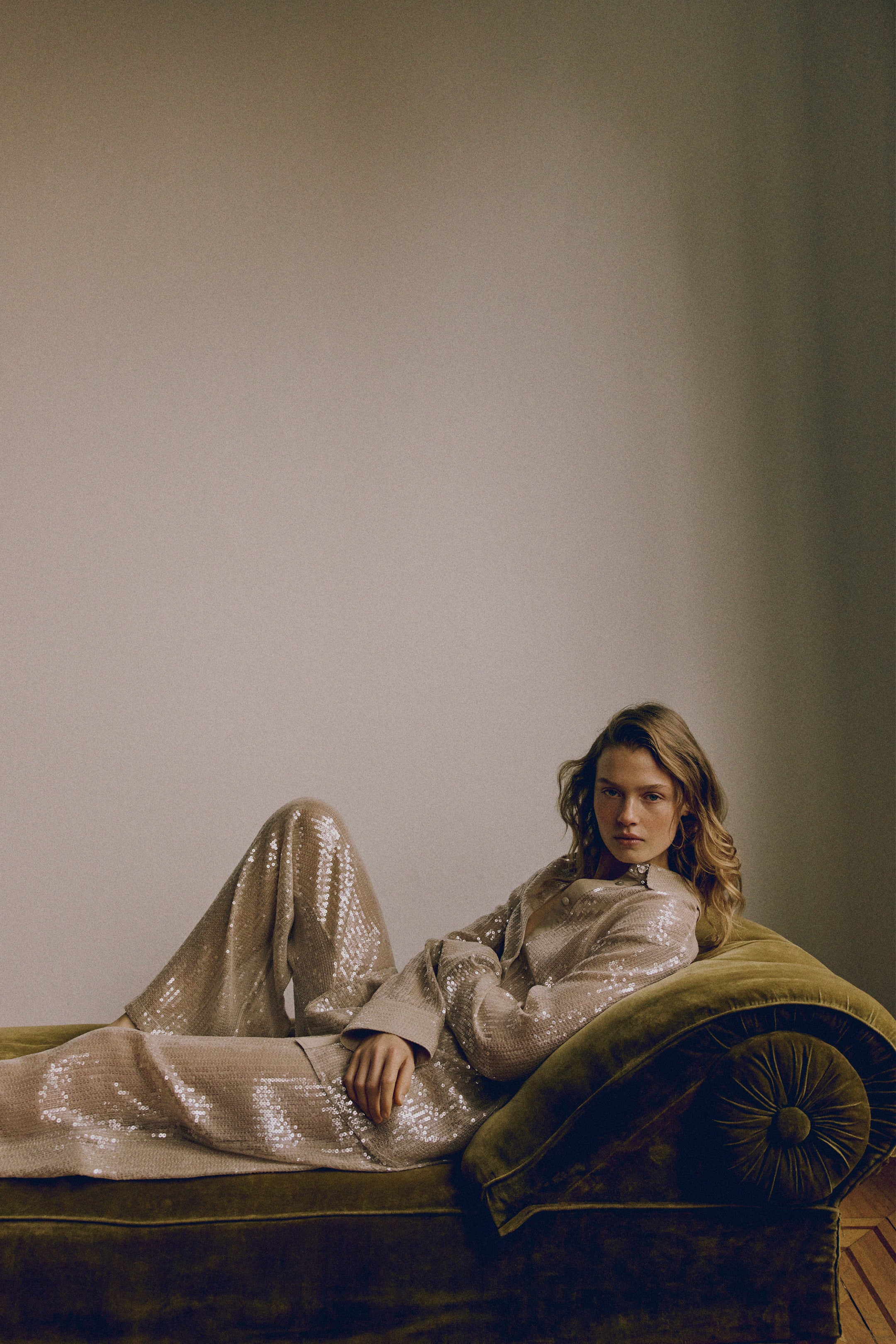 Ingrandisci l'immagine: Sequined shirt - Beige - DONNA | H&M CH 5