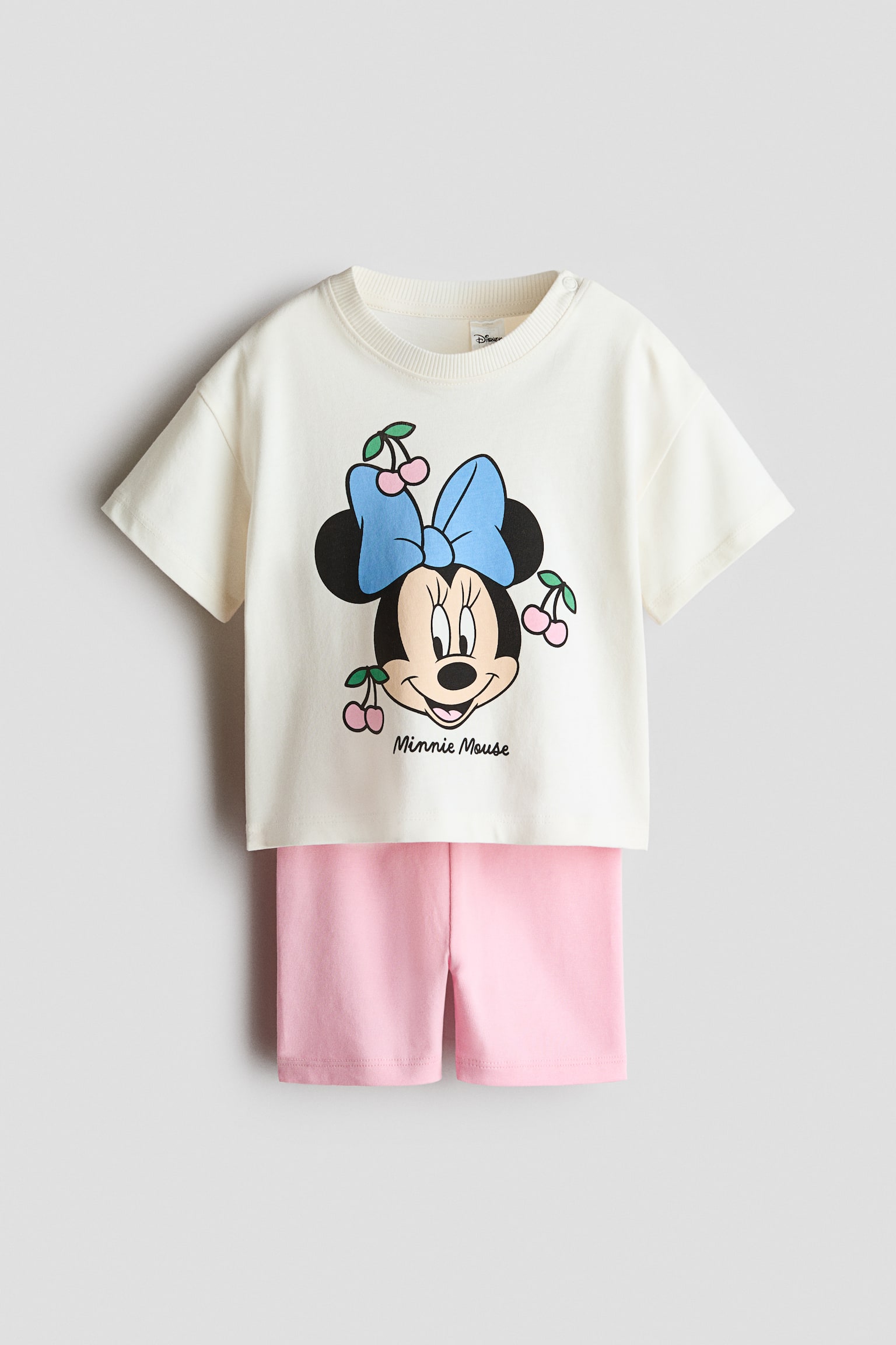 2-Piece Printed Cotton Set - White/Minnie Mouse/Cream/Minnie Mouse/Light blue/Hello Kitty/Light pink/Hello Kitty/Pink/Minnie Mouse/Blue/Minnie Mouse/Light gray/Hello Kitty/Pink/Peppa Pig
