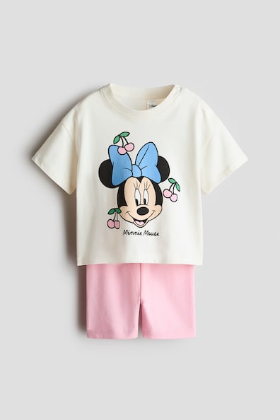 プリントデザイン コットン2アイテムセット