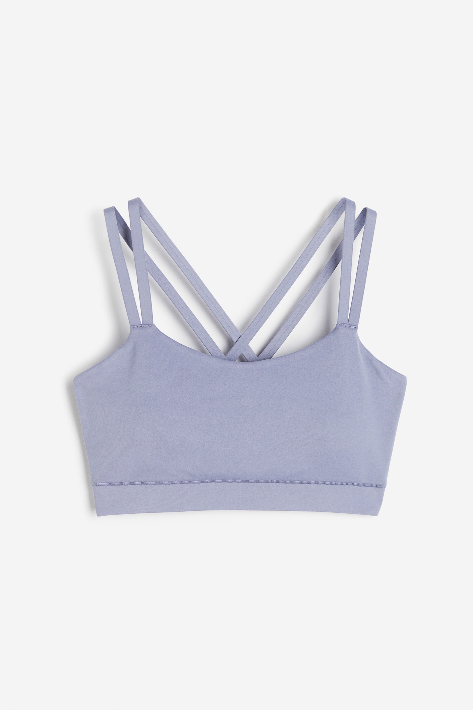 Light Support Sports bra in SoftMove™ - Dusty purple/Black/Rust brown/White - 1