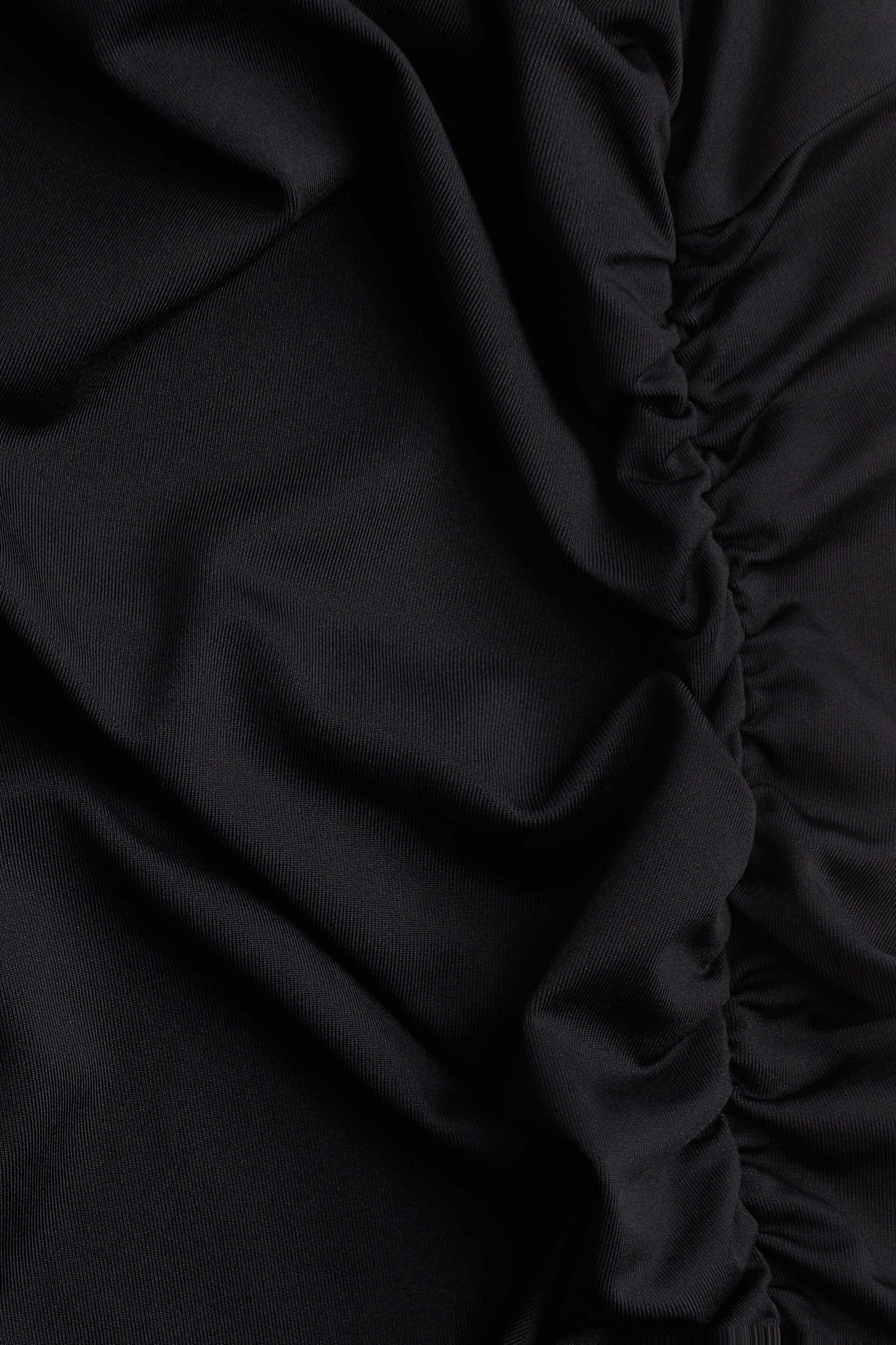 Draped one-shoulder dress