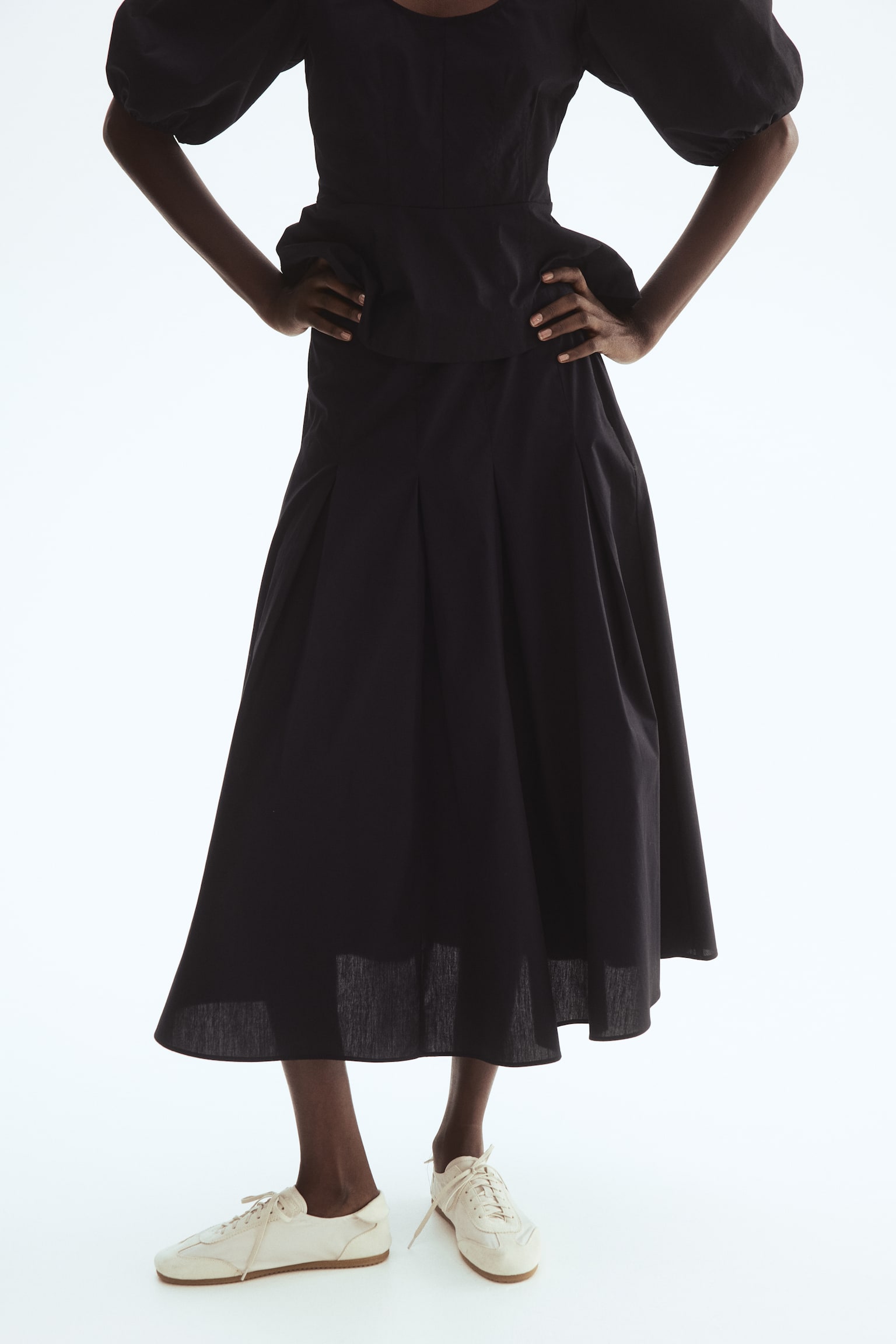Circular poplin skirt - 5