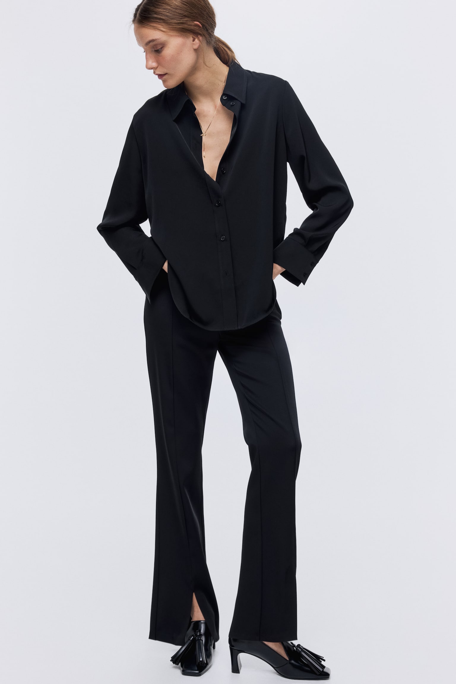 Shirt - Black/Navy blue/patterned/White/Black - 3