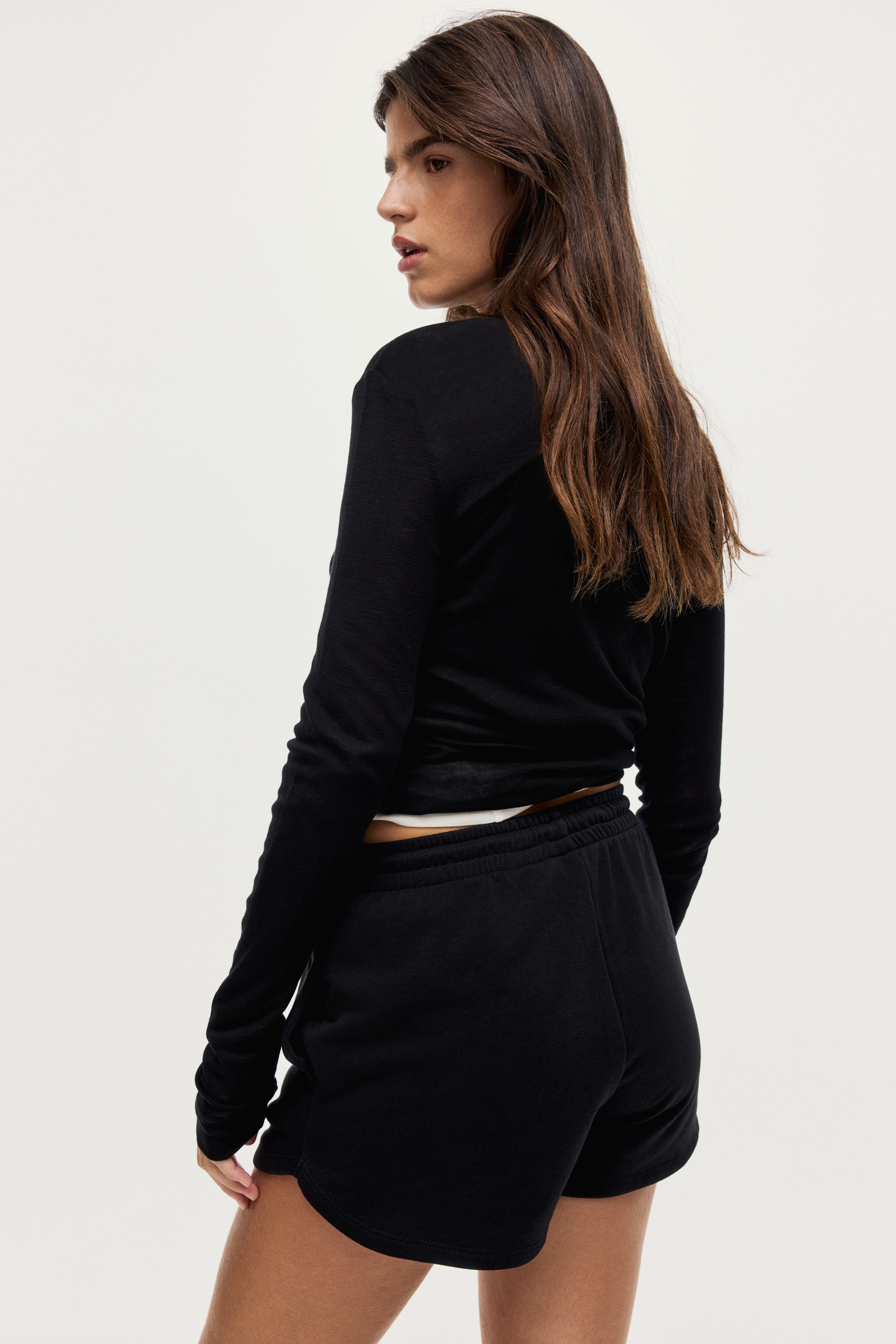 LESTIEN スウェット　ショート　ハーフパンツ　ブラック　黒　M LESTIEN スウェット ショート ハーフパンツ ブラック 黒 M LES TIEN