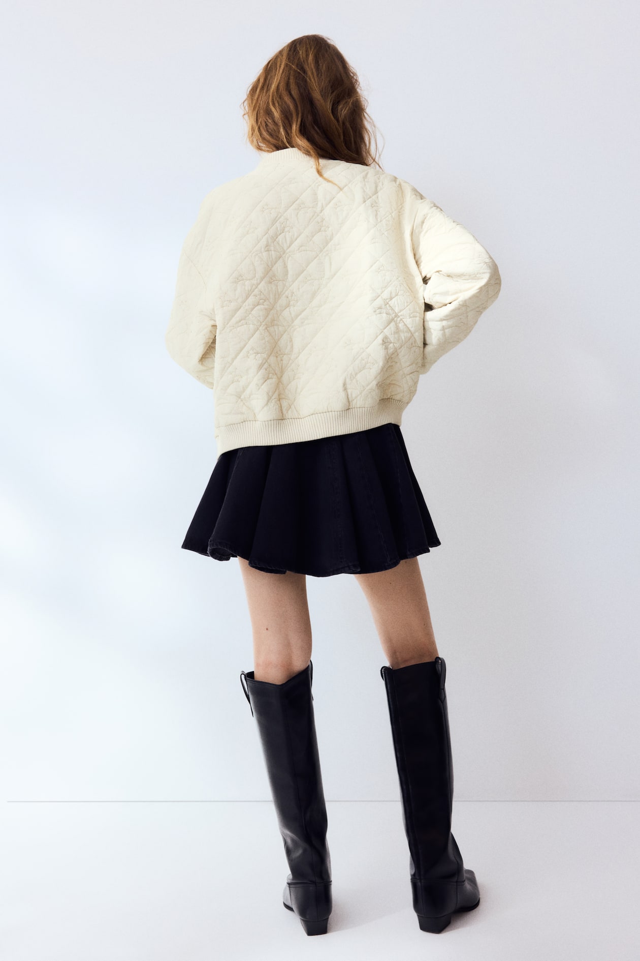 Quilted Bomber Jacket - image 5