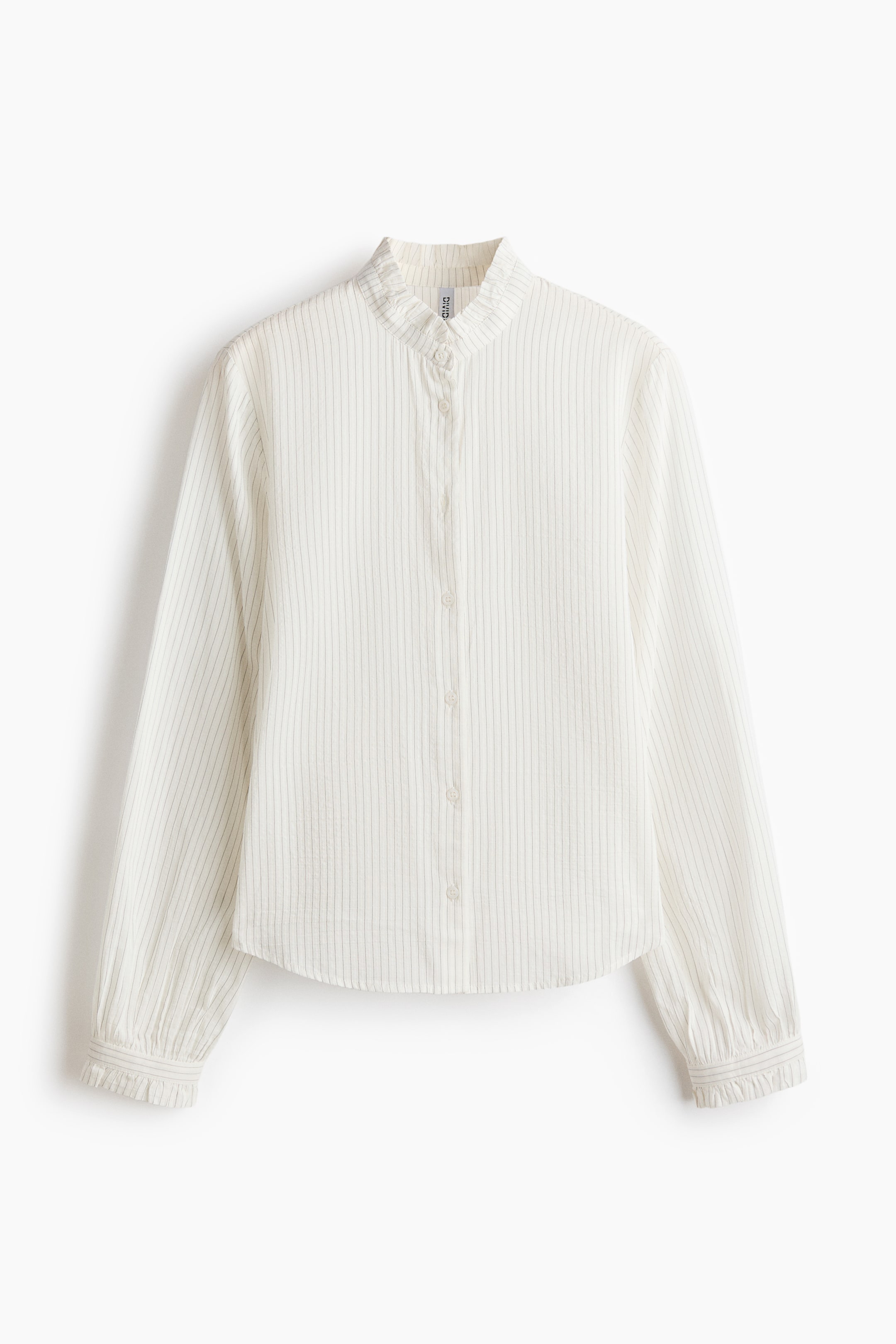 Ver imagen más grande: Blusa con cuello de volante - Blanco - MUJER | H&M ES 1