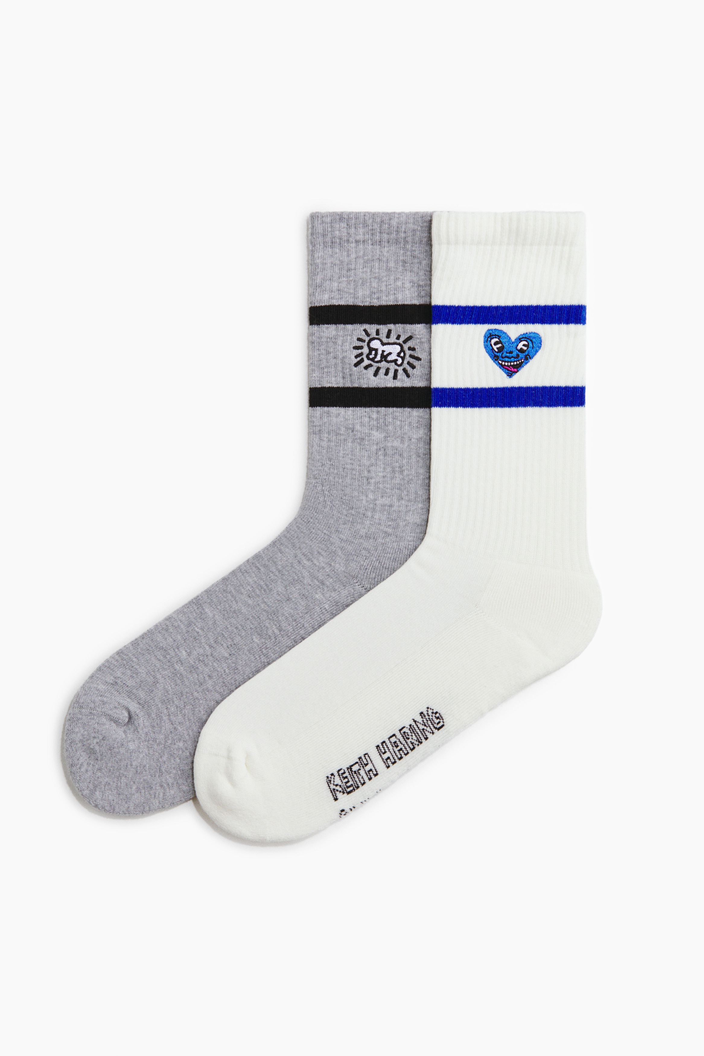H & M - 2er-Pack Socken - Weiß - Herren