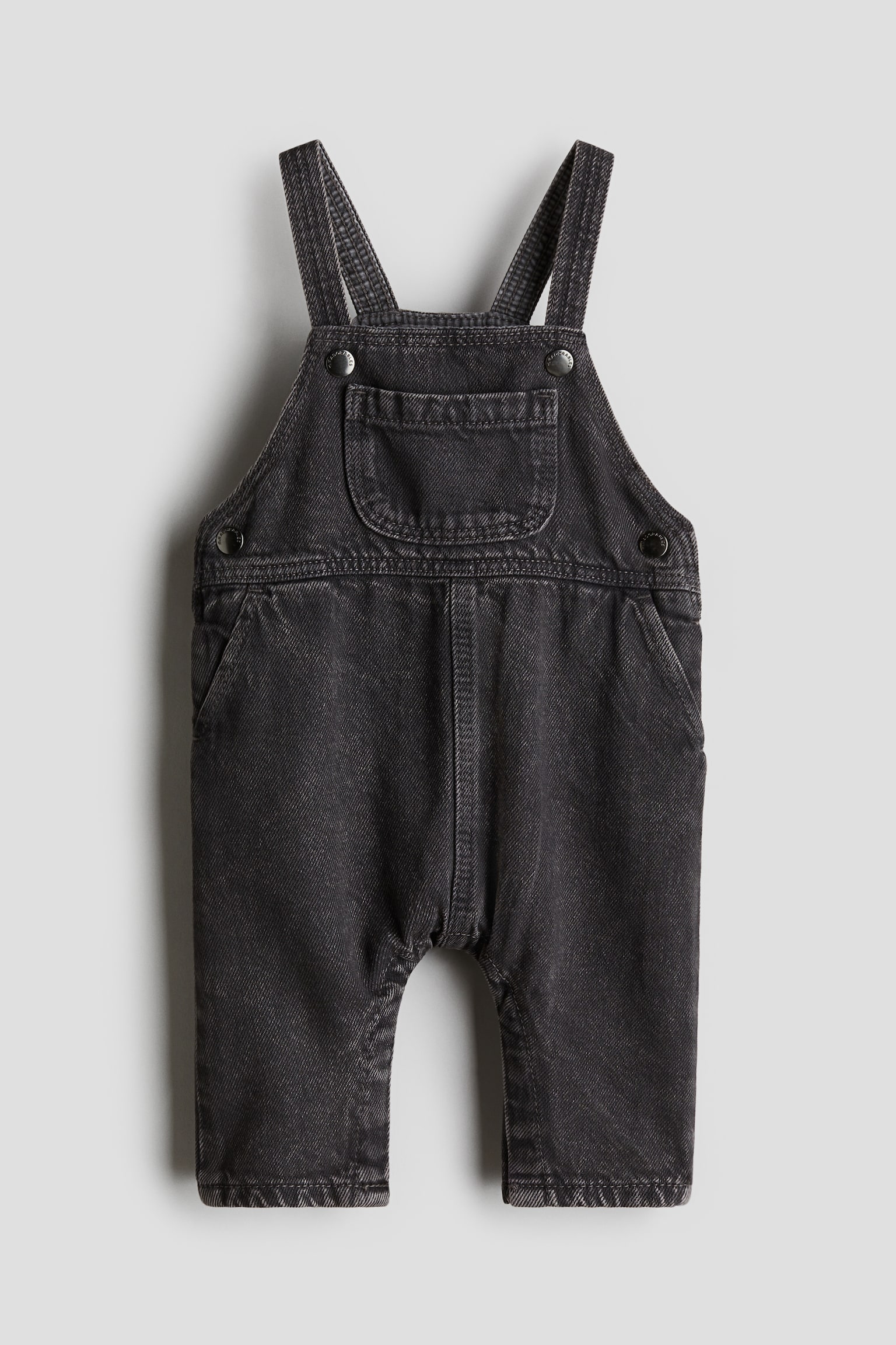 Детский комбинезон H&M Denim Overalls, цвет: Тёмный серый — фото 1