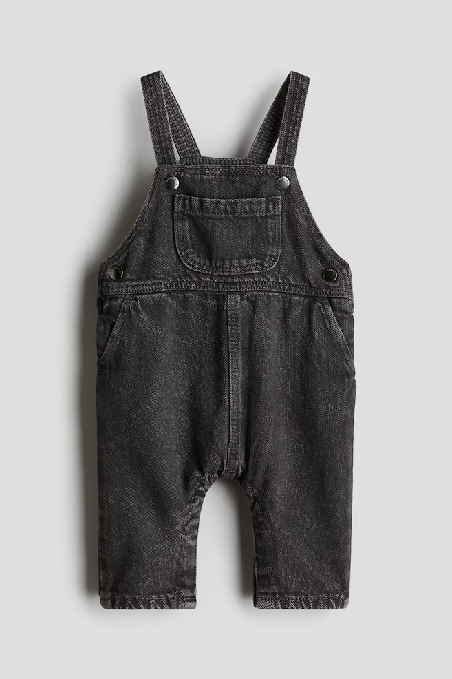 Denim Overalls - Dark gray - 1