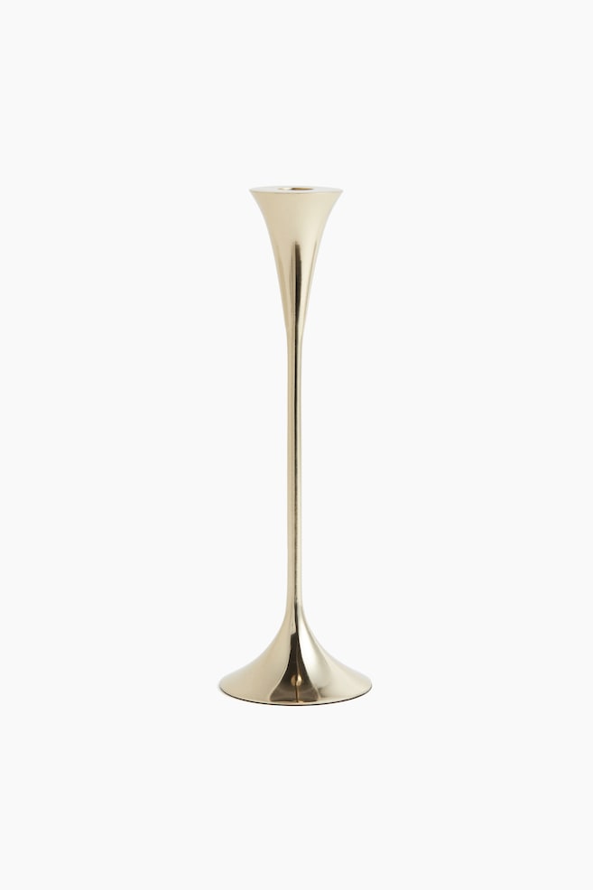 Metal candle holder - Gold-coloured/Silver-coloured - 3