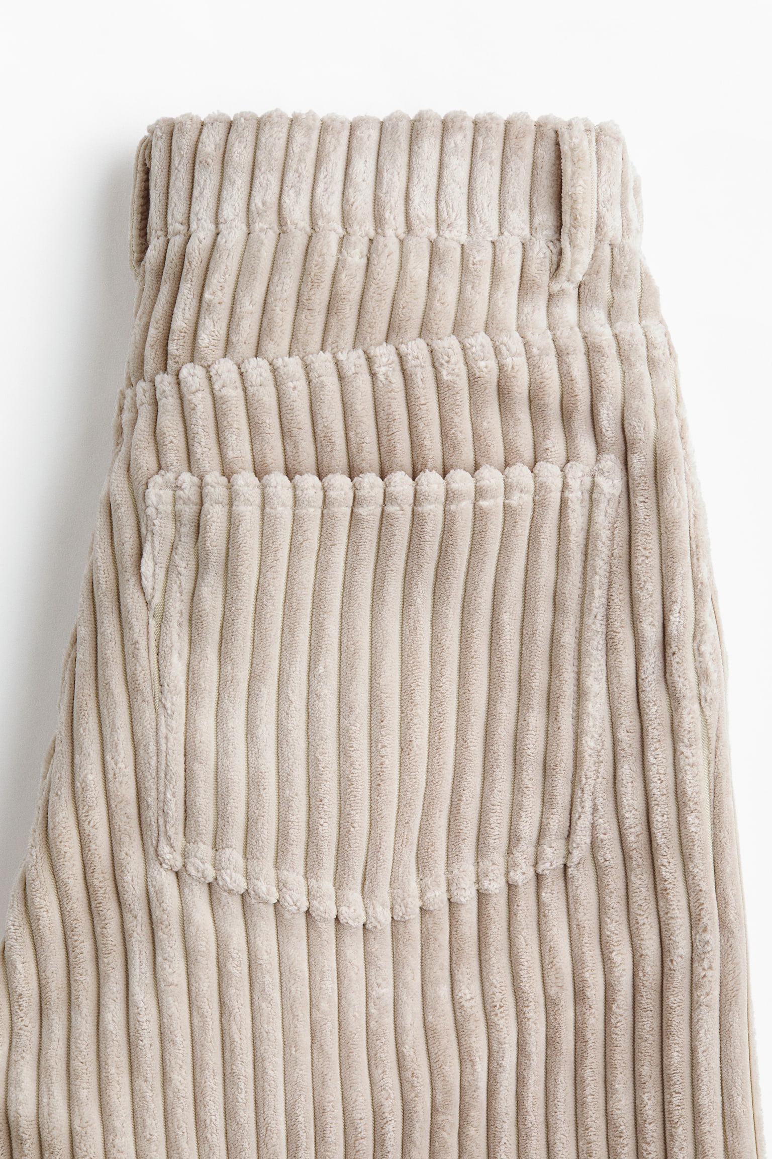 Pantalón bootcut de pana - Beige - 6