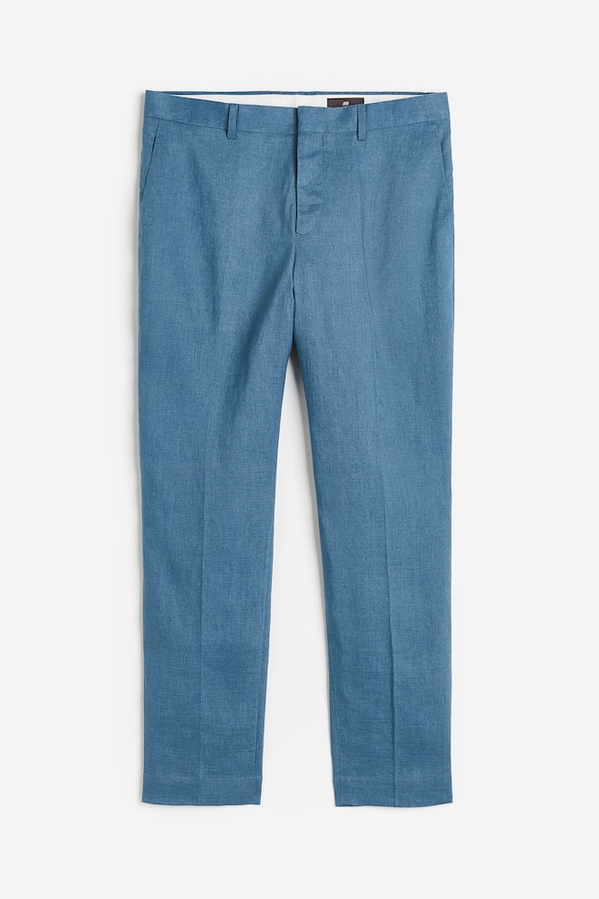 Slim Fit Linen suit trousers - Denim blue/Black/Light beige marl/Steel blue/dc/dc/dc - 2