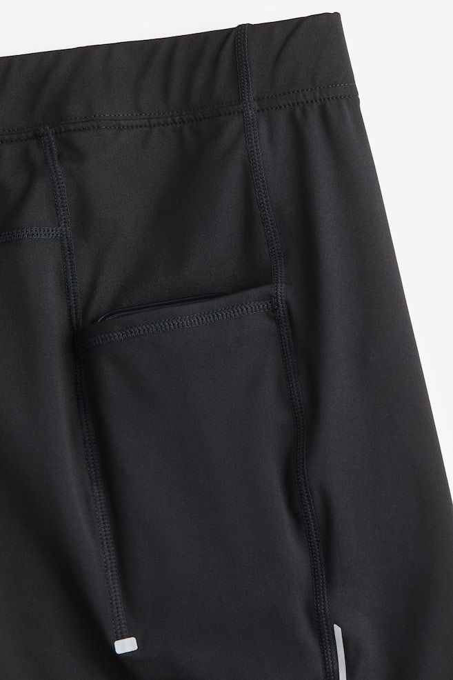 DryMove™ Sports cycling shorts - Black/Light brown - 10