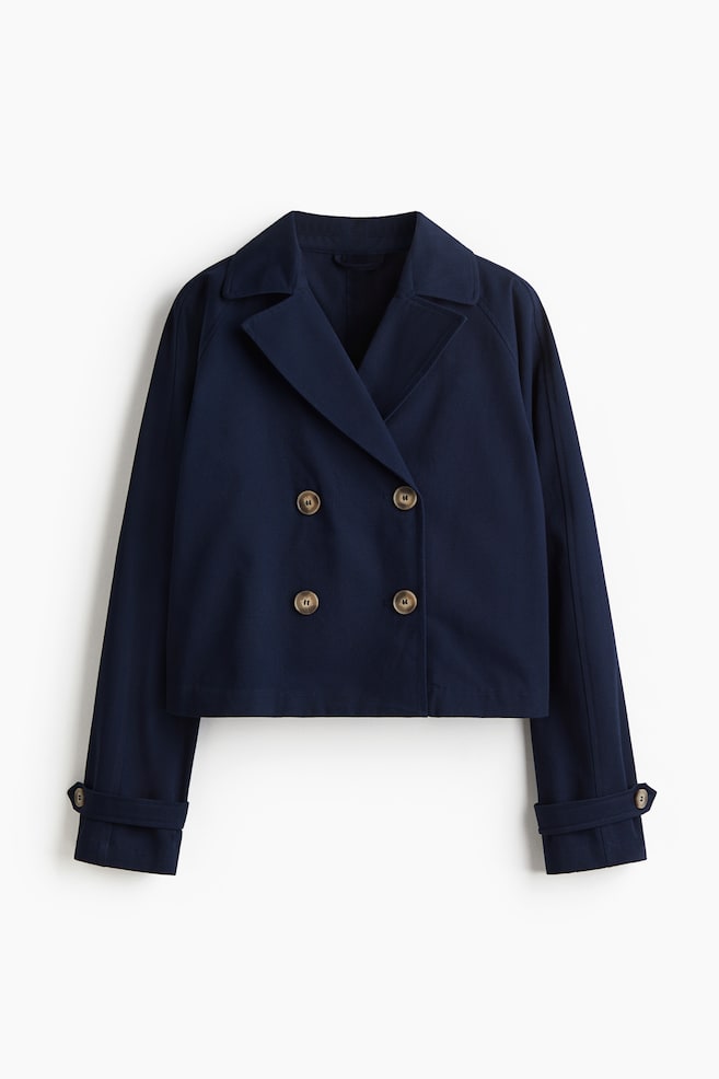 Trench corto - Blu navy/Blu denim chiaro - 1