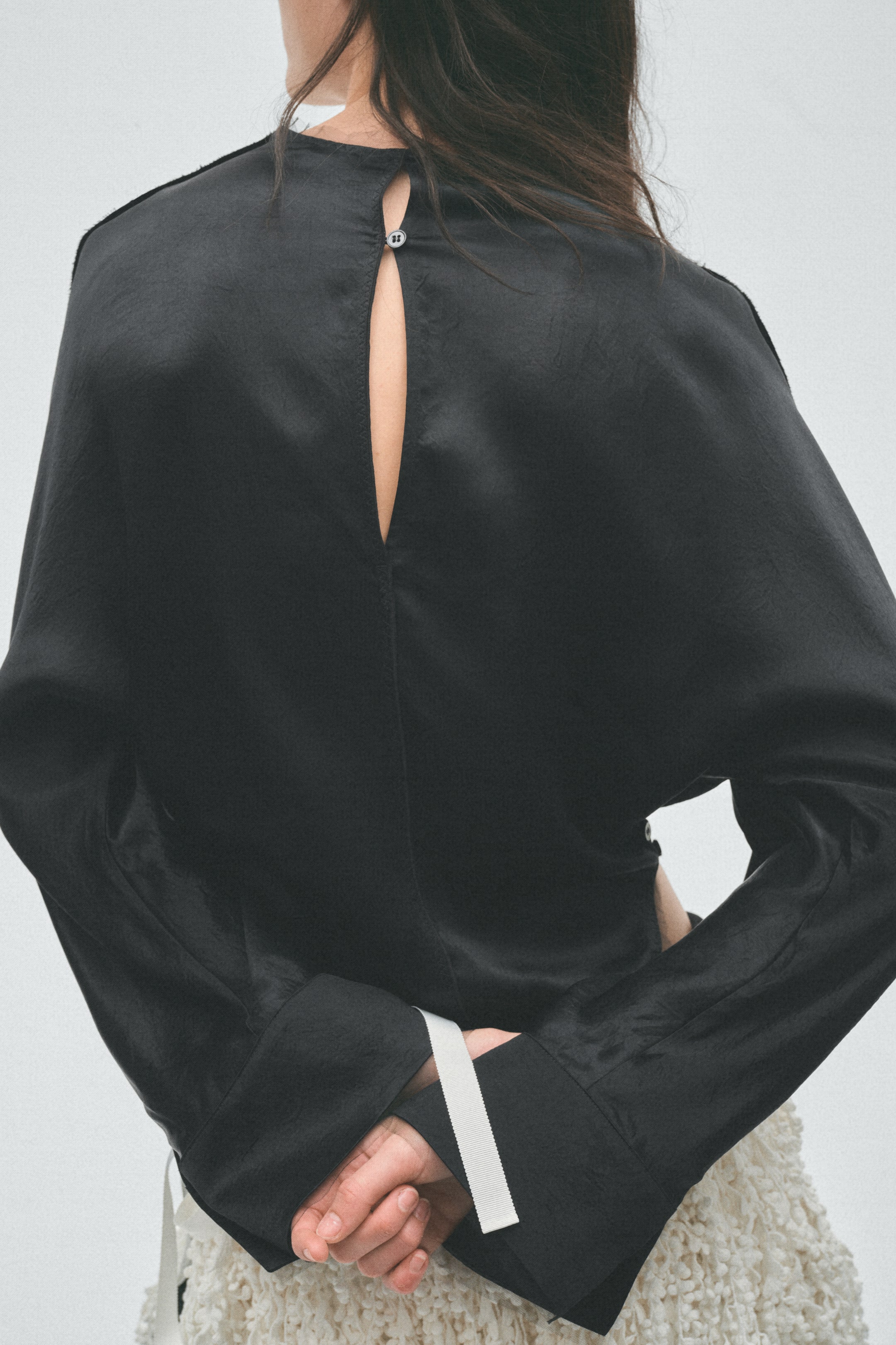 Raw-Edge Acetate Top