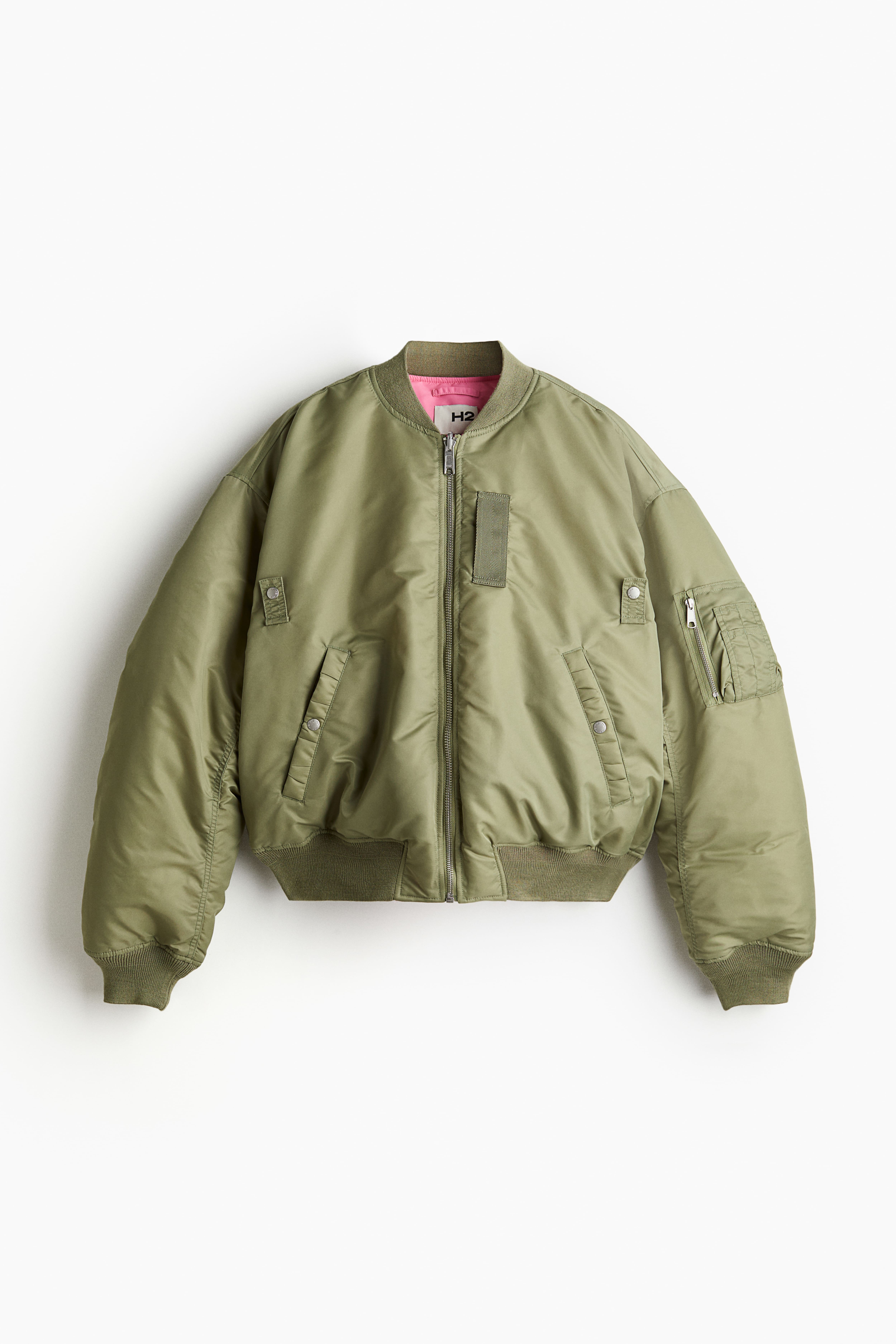 H and m reversible bomber best sale