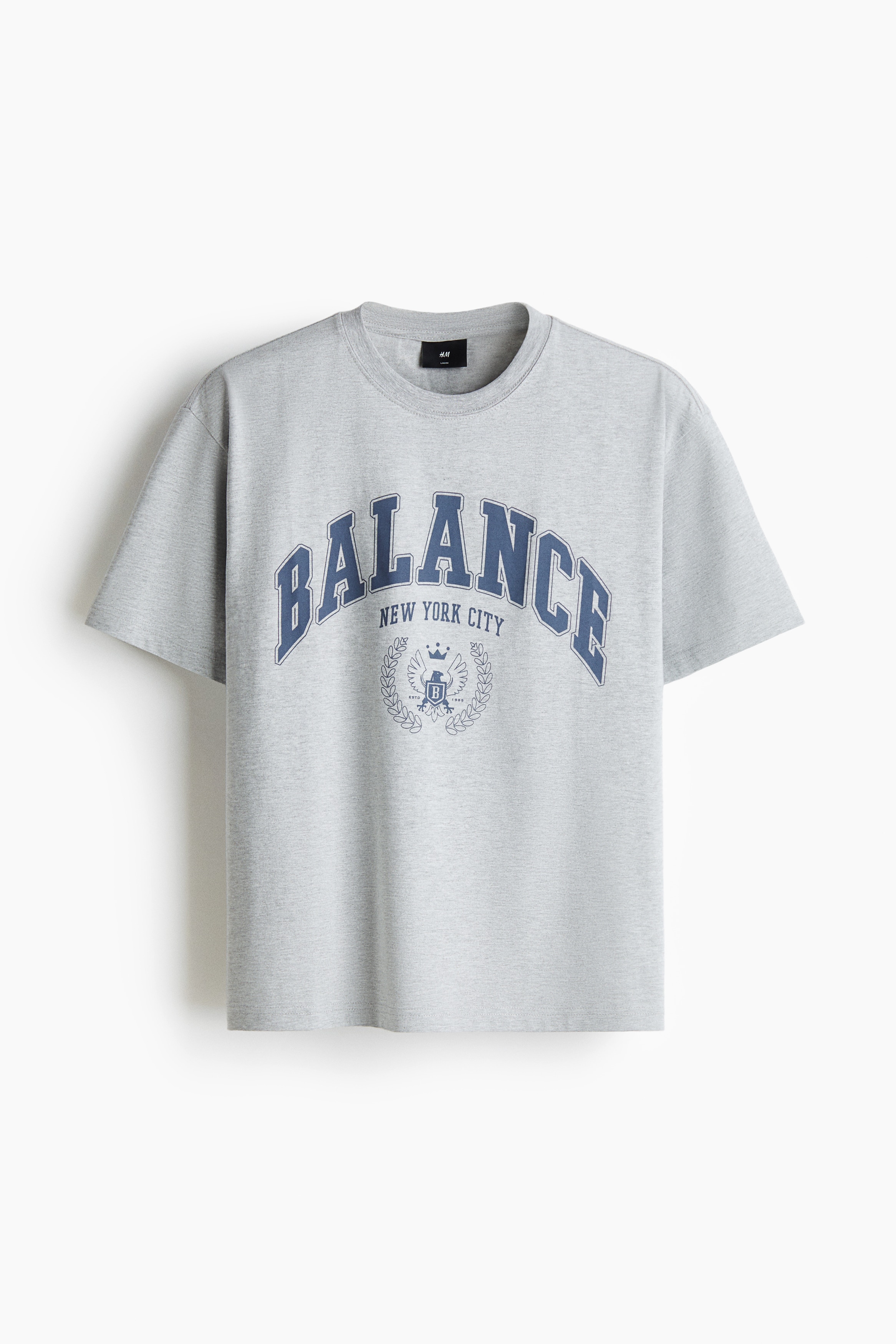 Relaxed Fit Printed T-shirt - Gris chiné/Balance/Blanc/Soho Creatives/Blanc/Umami Foods/Vert foncé/Purpose