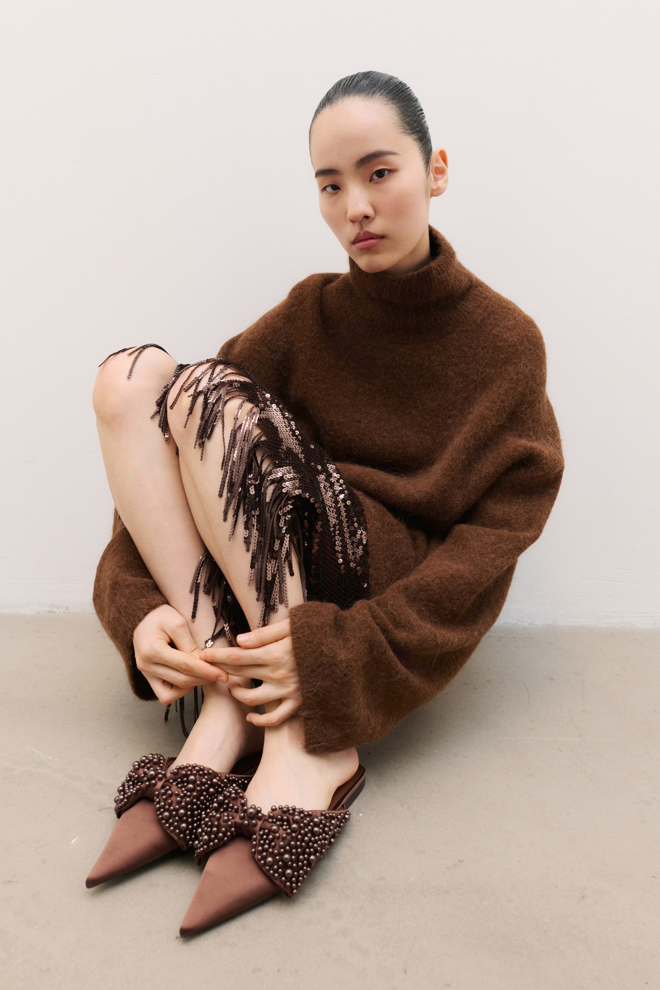 Größeres Bild anzeigen: Verzierte Mules - Braun - Ladies | H&M AT 1