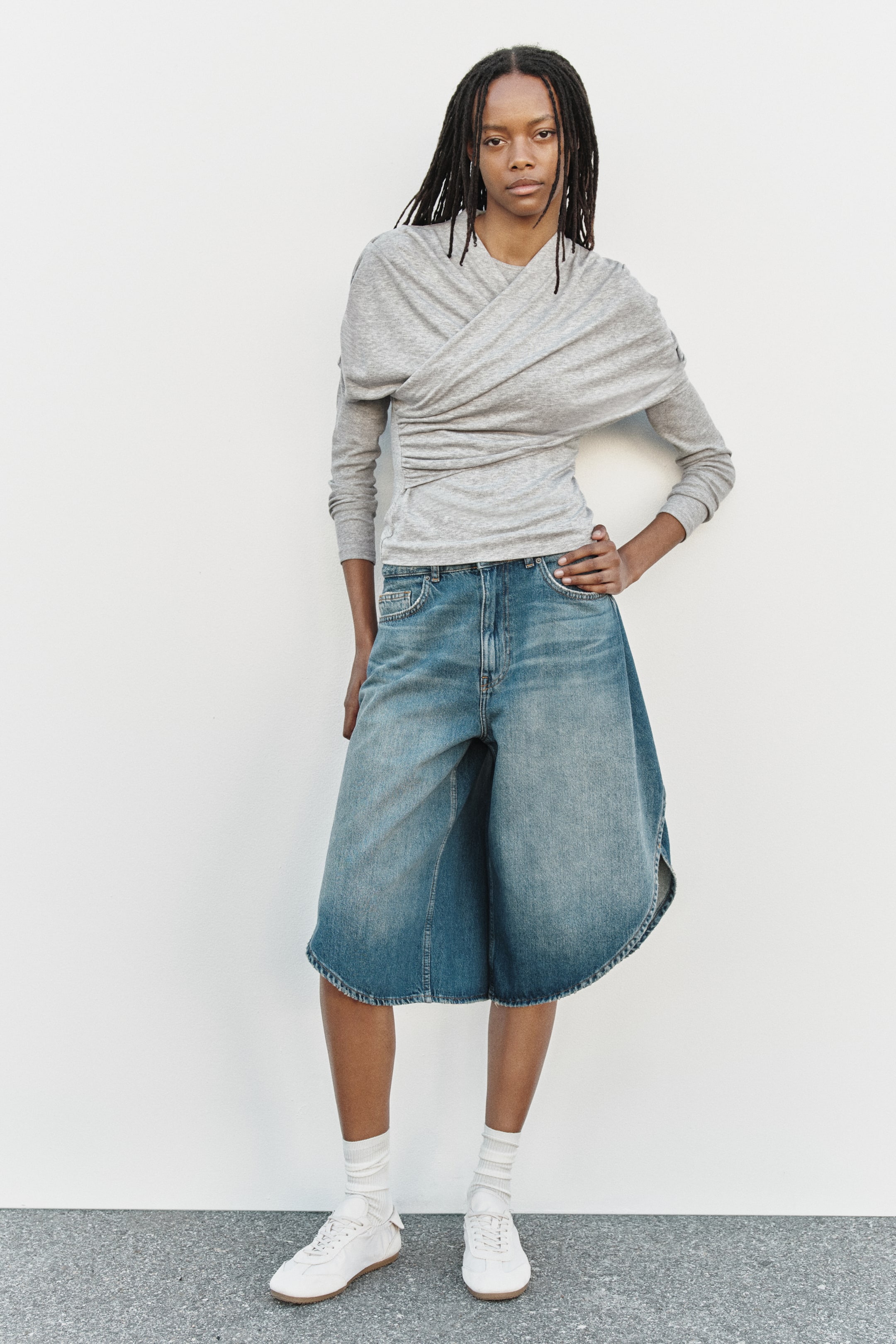 Draped Viscose Top