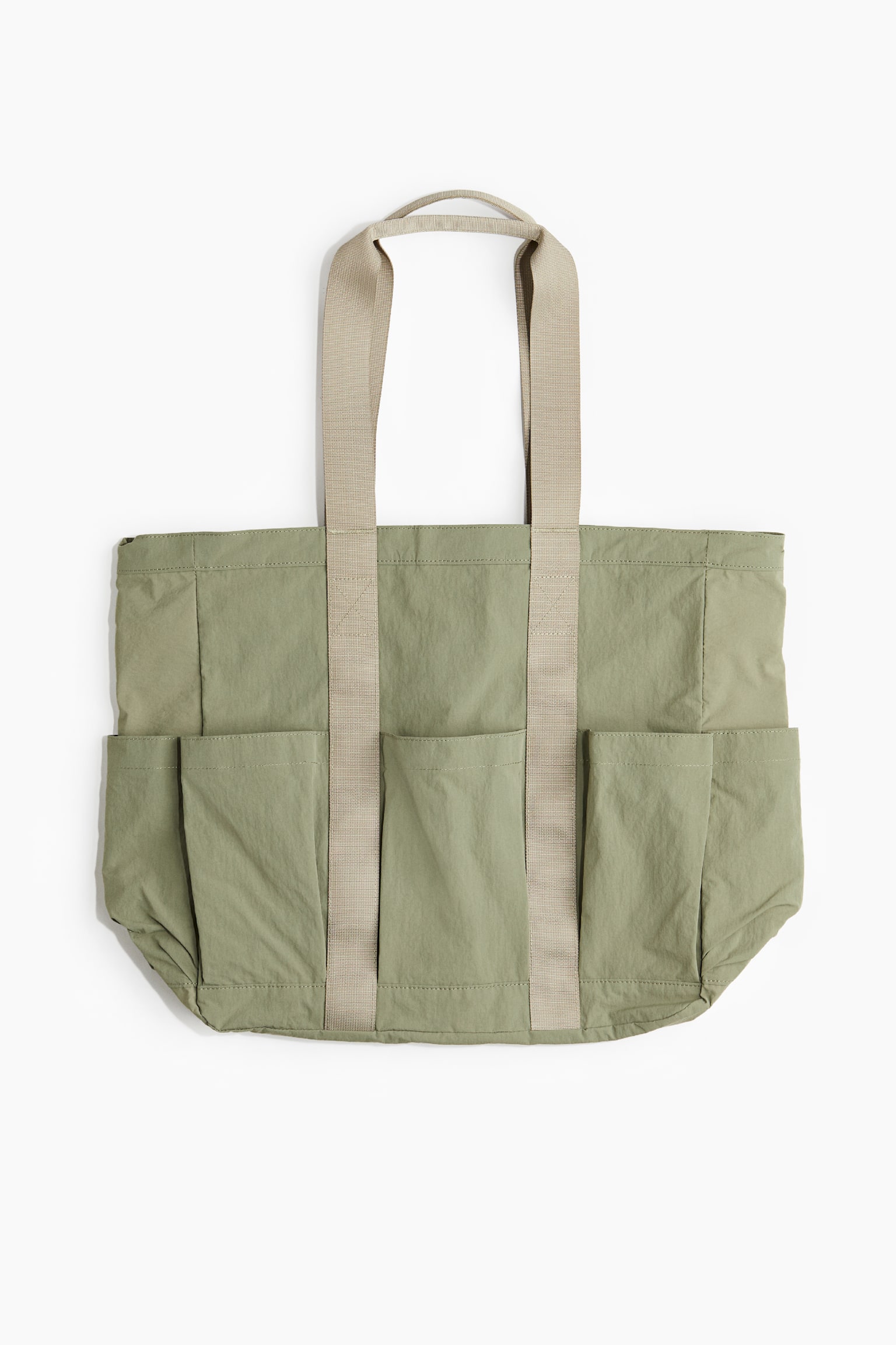 Nylon shopper - Khaki green - 1