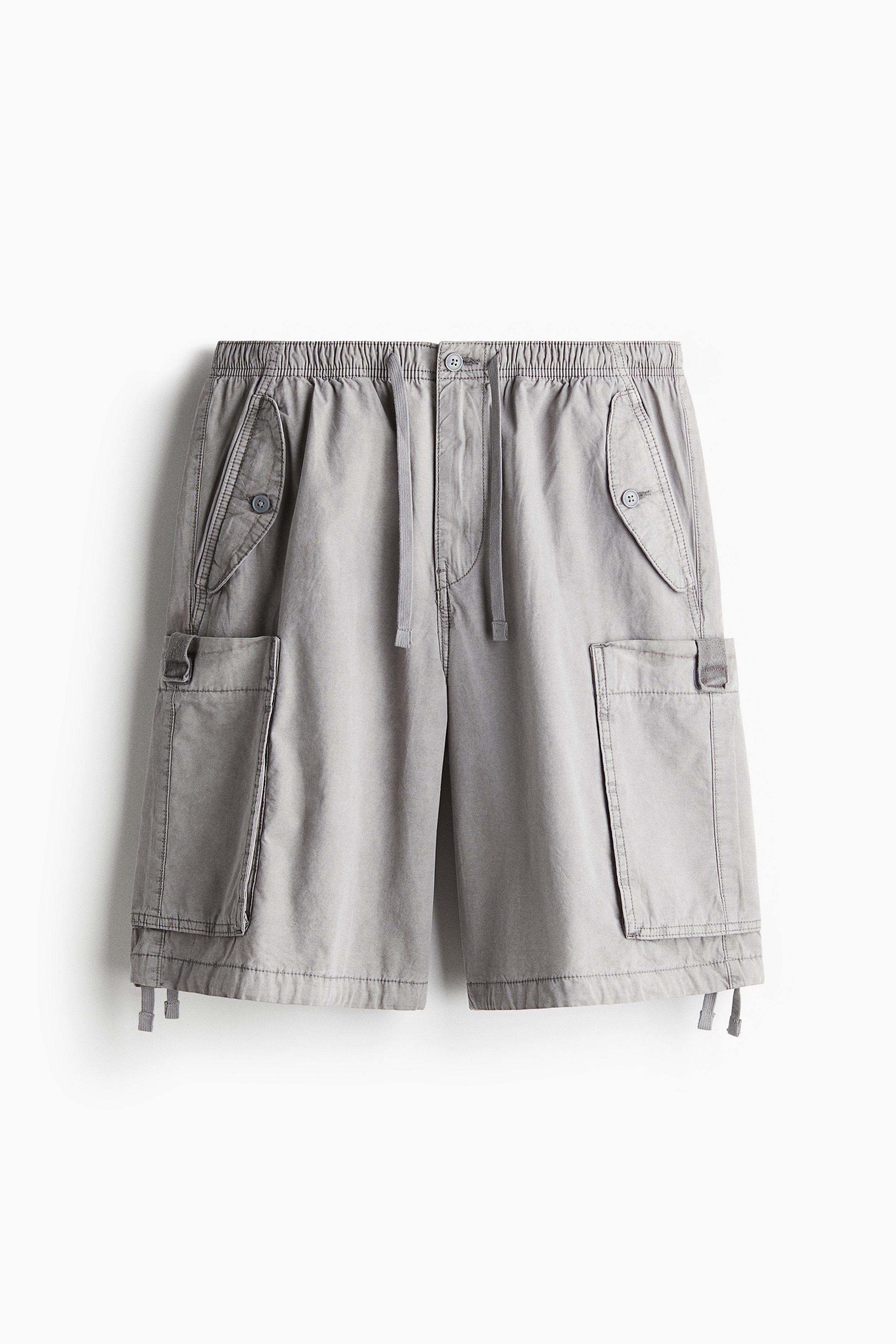 Loose Fit Cargo shorts - Light grey/Beige/Dark grey