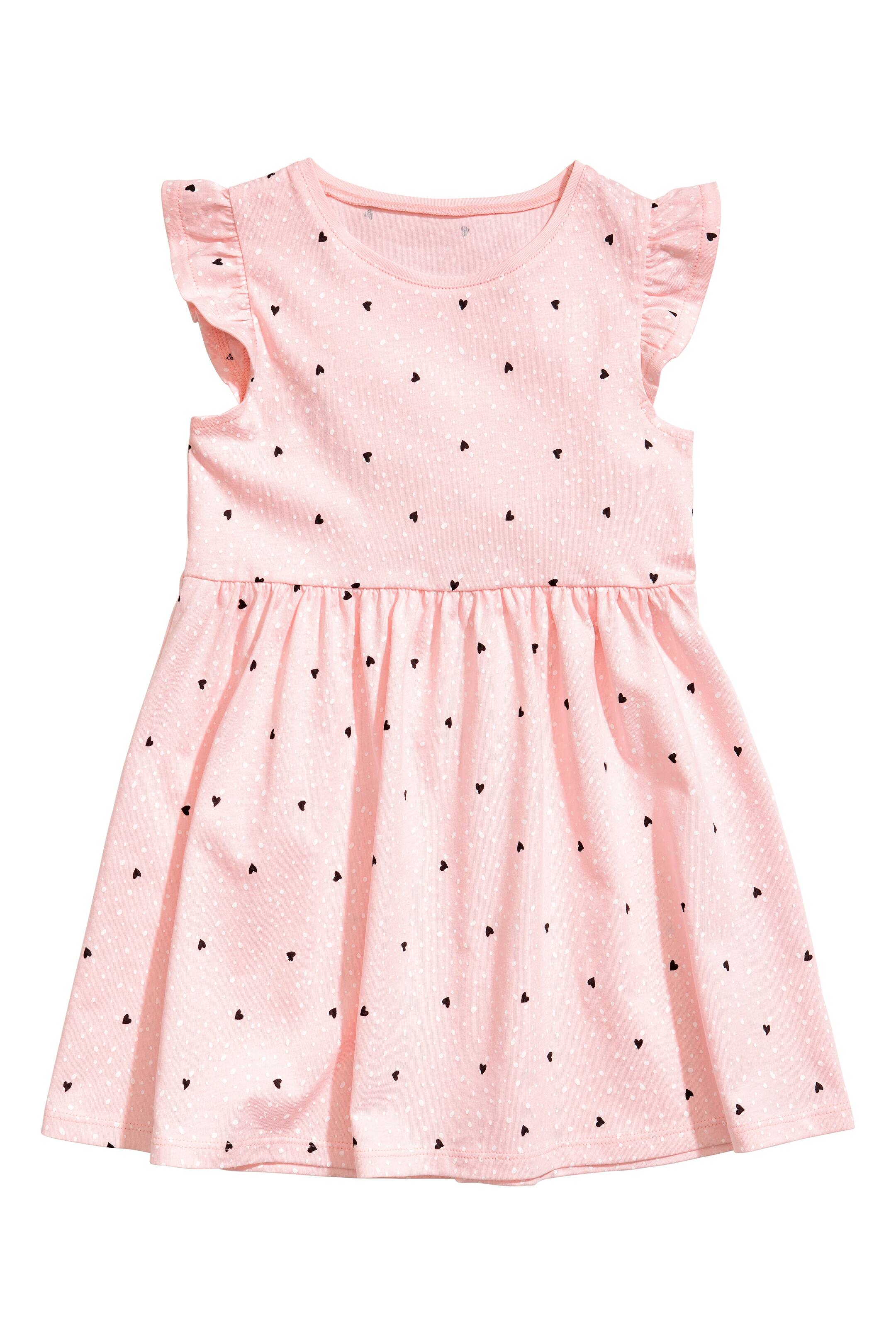 View larger image: Jersey dress - Light pink/Heart - Kids | H&M GB 1