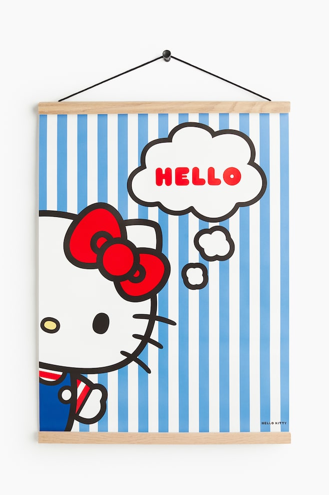 Porte-affiche et poster pour enfant - Bleu/Hello Kitty - 1