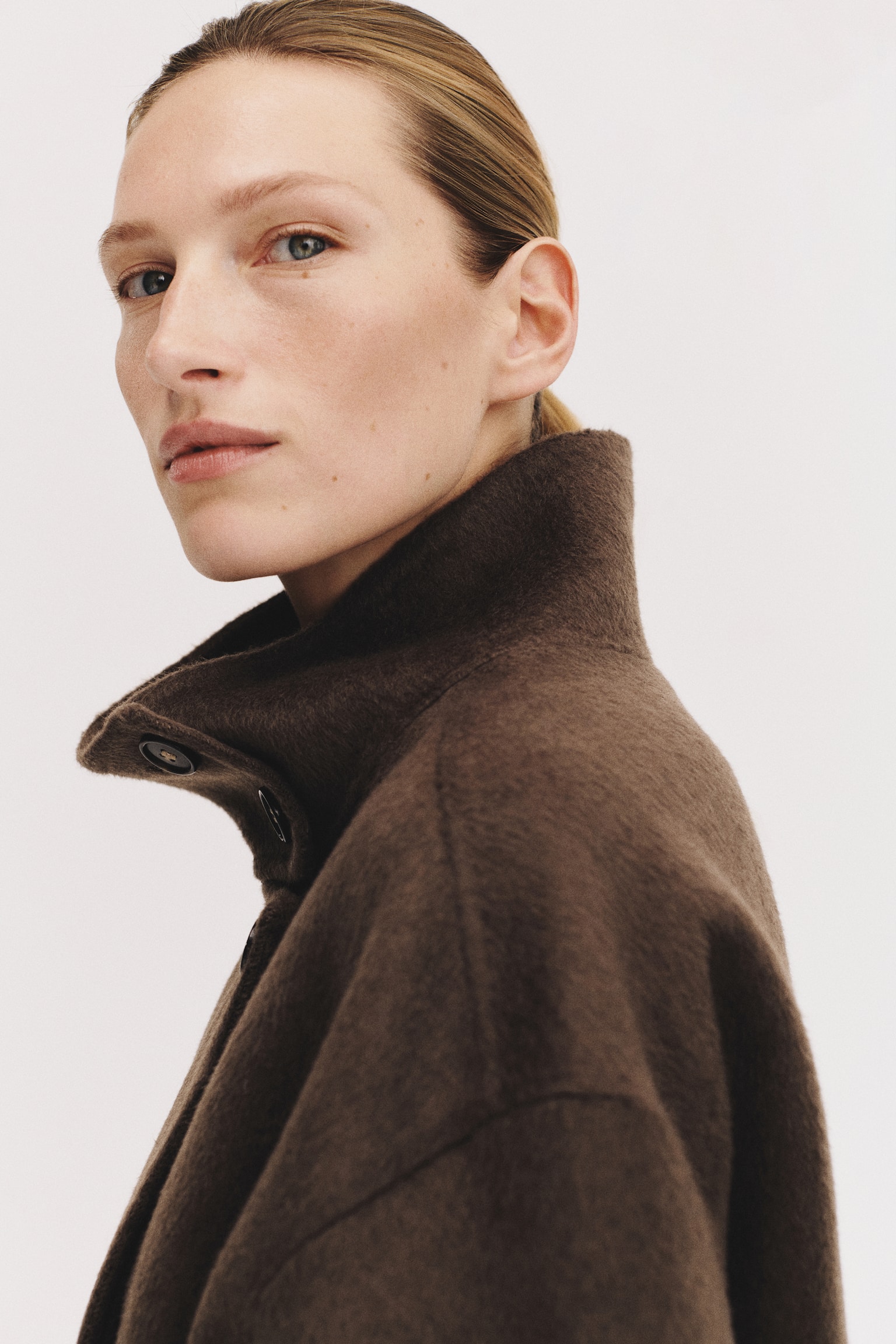 Женская куртка H&M Handmade Wool-Blend, цвет: Коричневый — фото 7