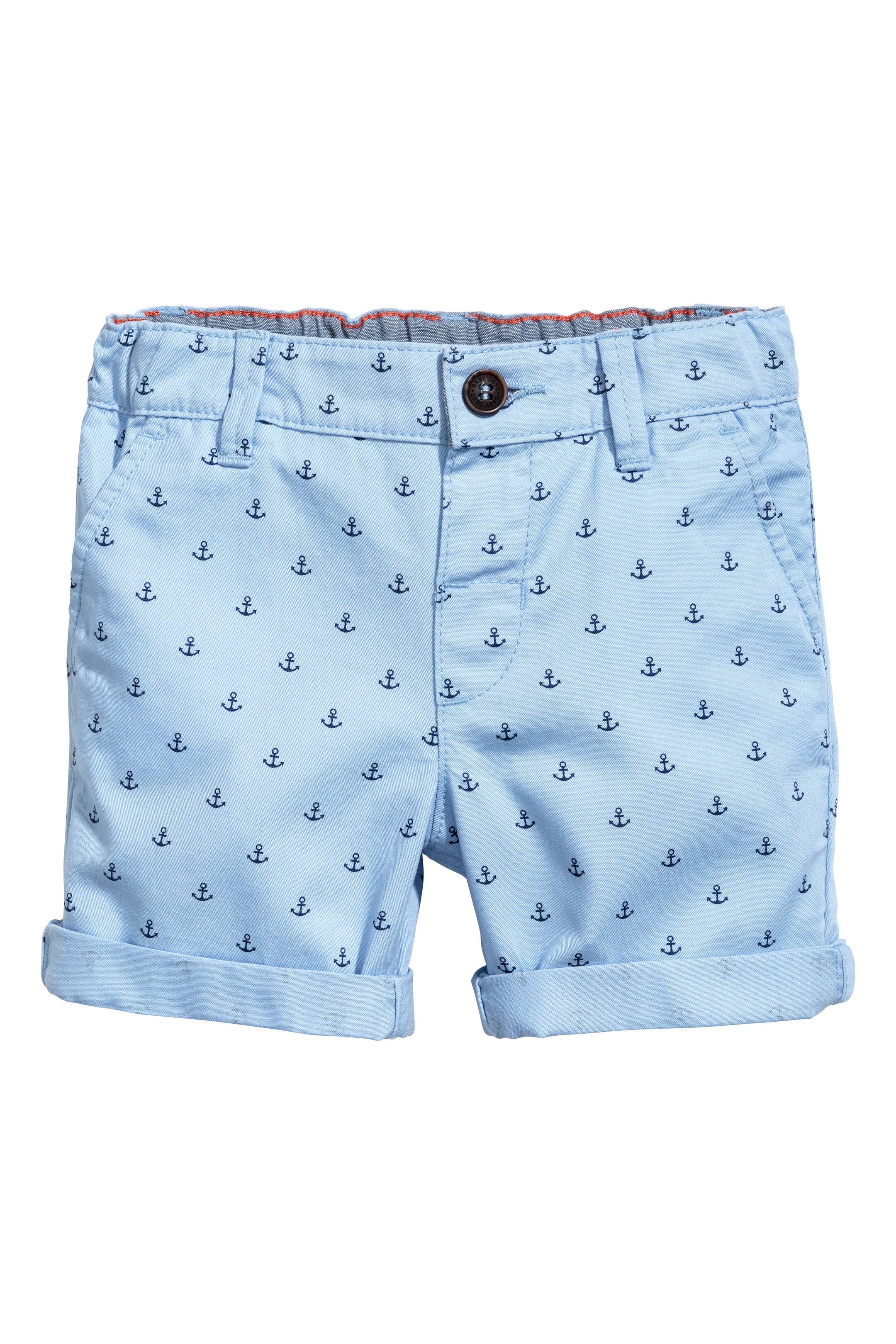 View larger image: Chino shorts - Light blue/Anchor - Kids | H&M GB 1