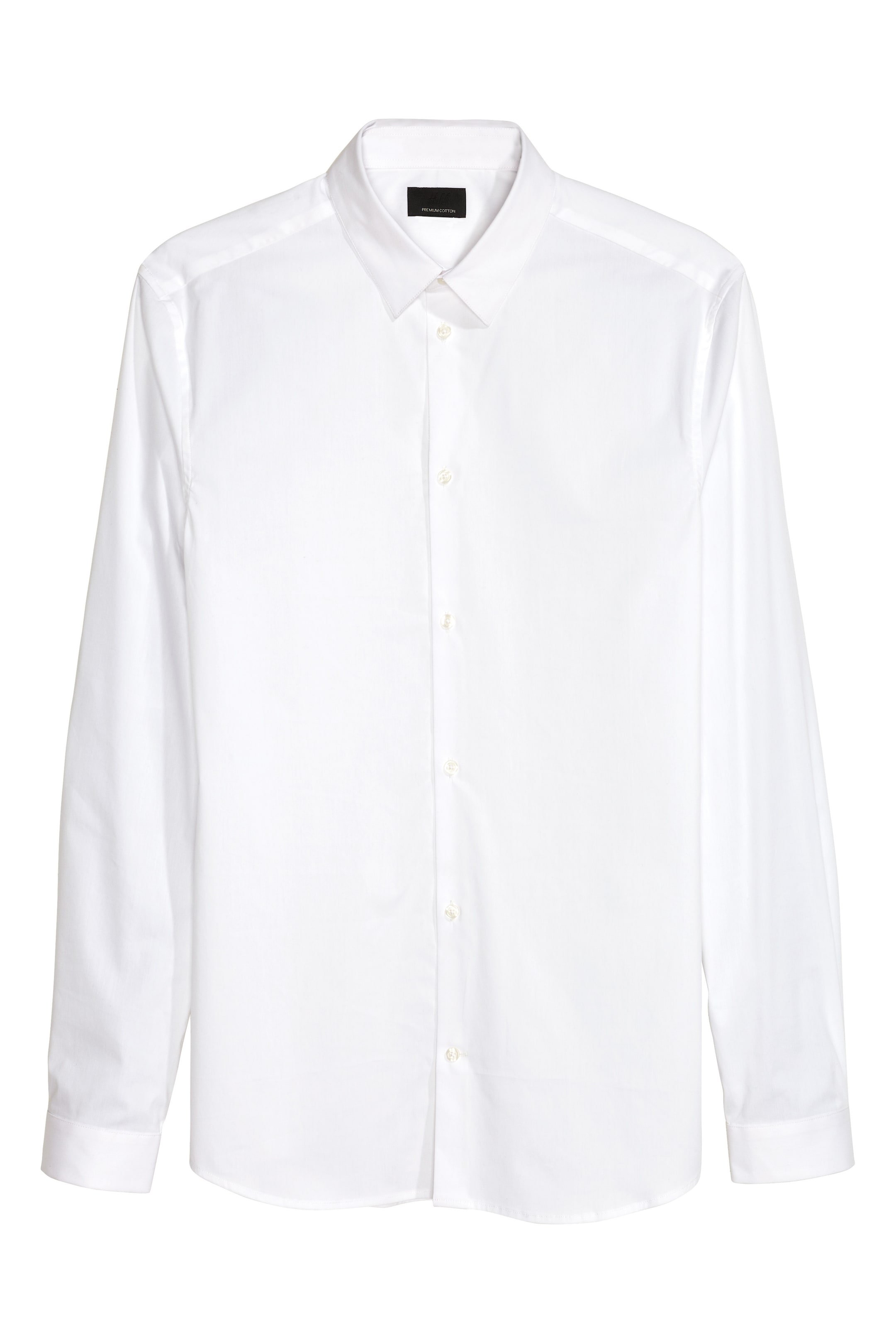 Agrandir l'image: Stretch shirt Slim fit - Blanc - HOMME | H&M FR 1