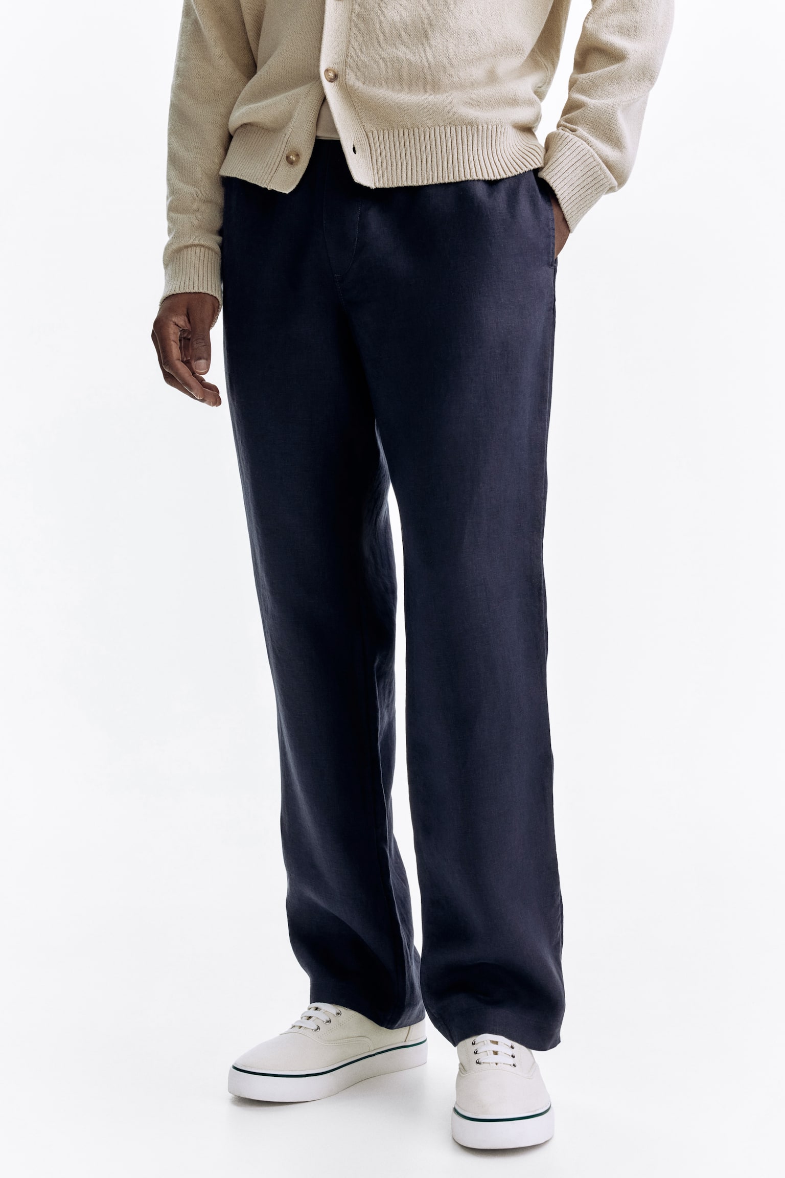 Лляні штани Regular Fit - 7