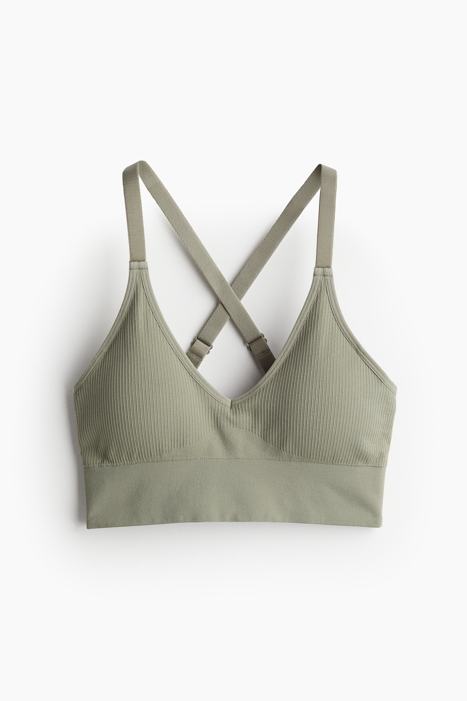 Seamless Medium Support Sports Bra In DryMove™ - Light khaki green/Dusty yellow/Black/Black/Greige marle/Light purple/Light pink/Dusty purple/Black/White/Dark brown - 2