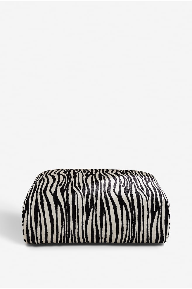 Wenju Pouf - Schwarzweiß/Offwhite - 1