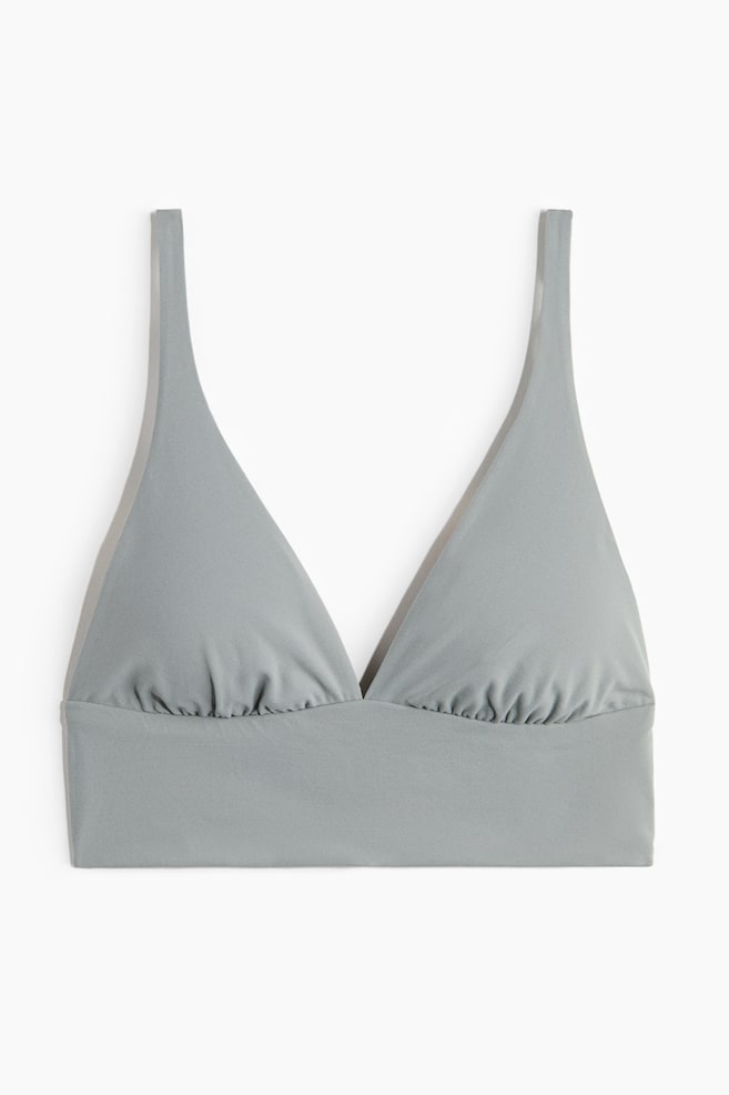 Sutien moale Seamless - Verde-cenușiu/Roșu-burgund - 1