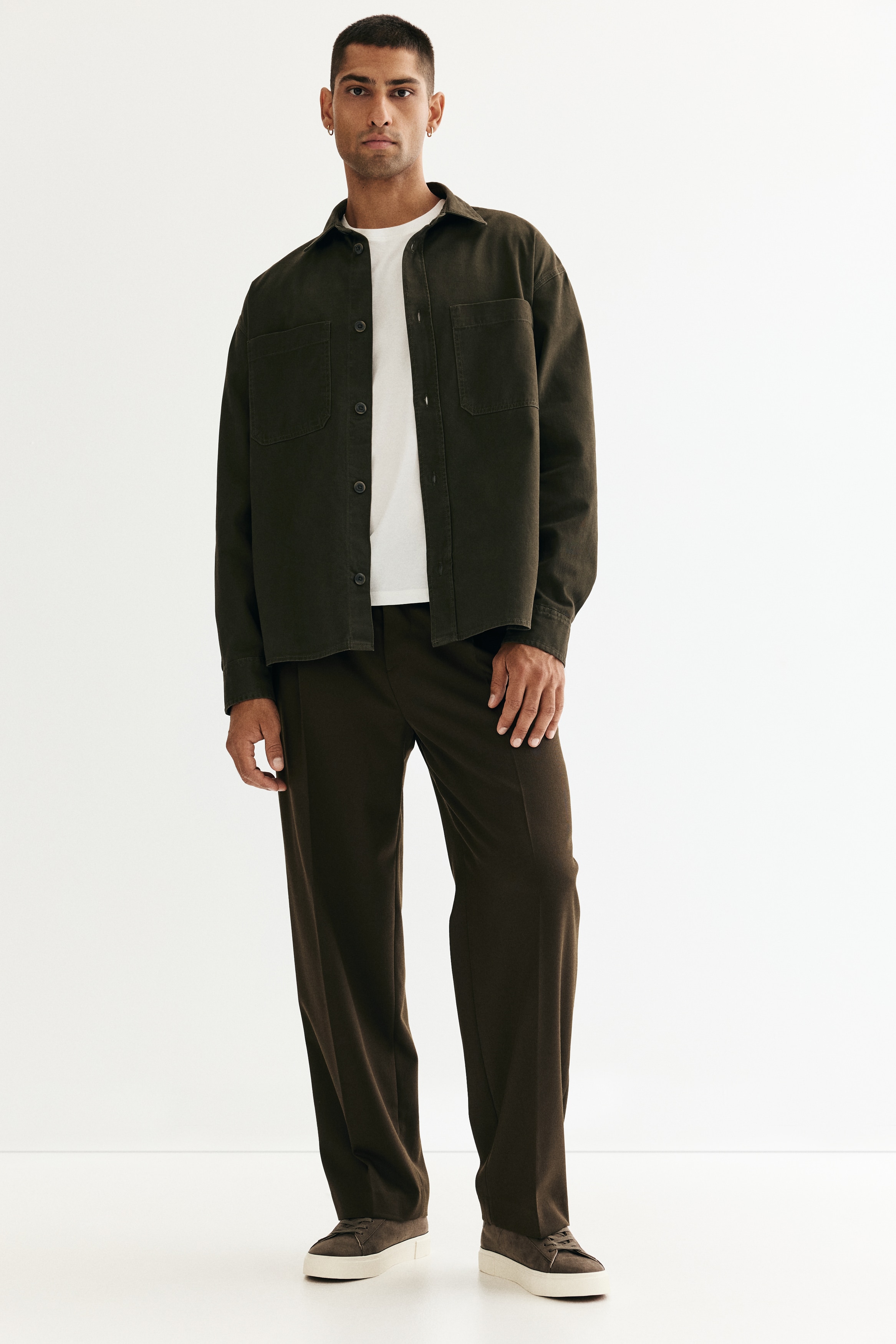 Relaxed Fit Twill overshirt