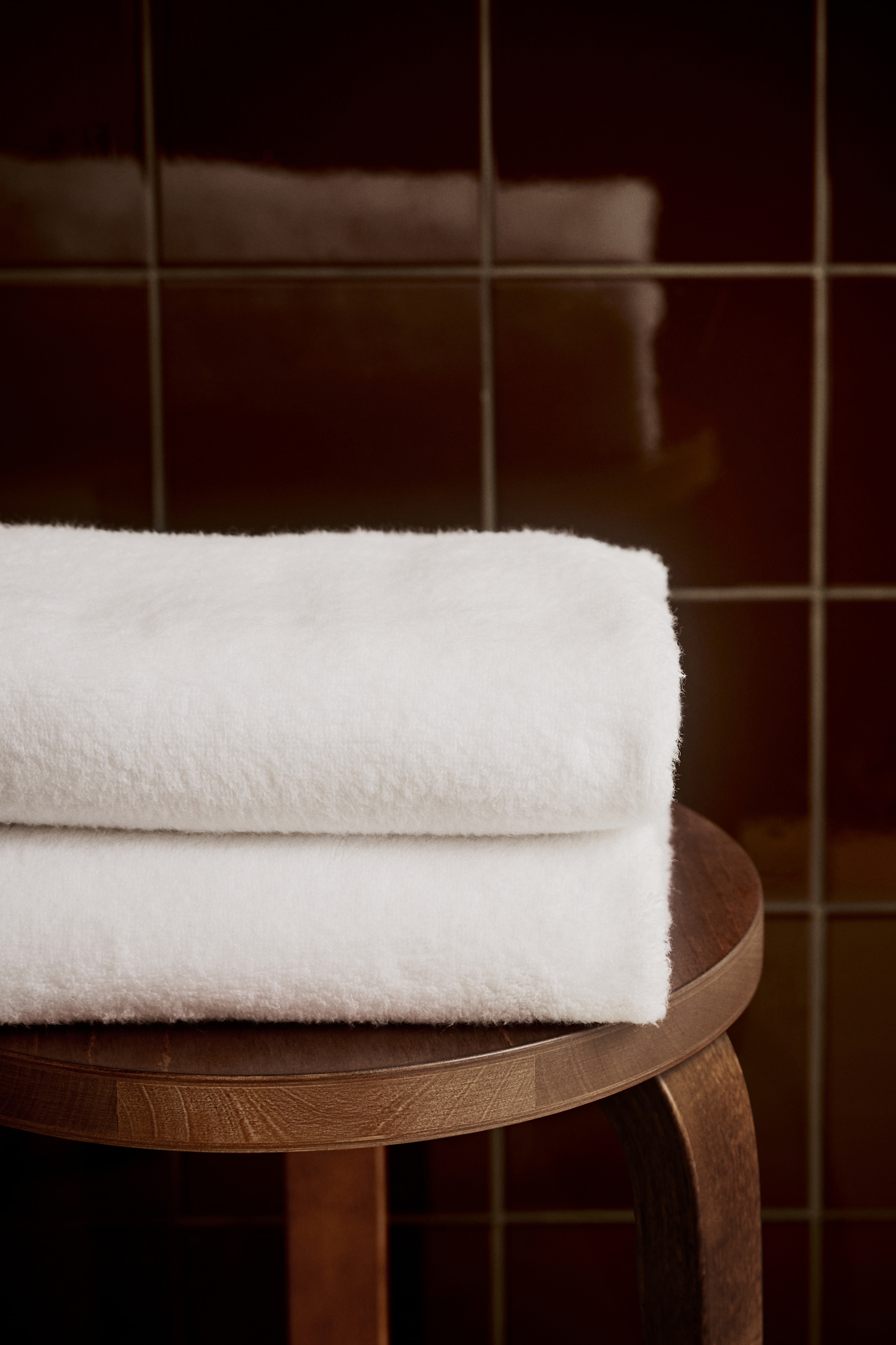 소프트 테리 바스 타월 - 화이트/파우더 핑크/러스트 레드/라이트 베이지