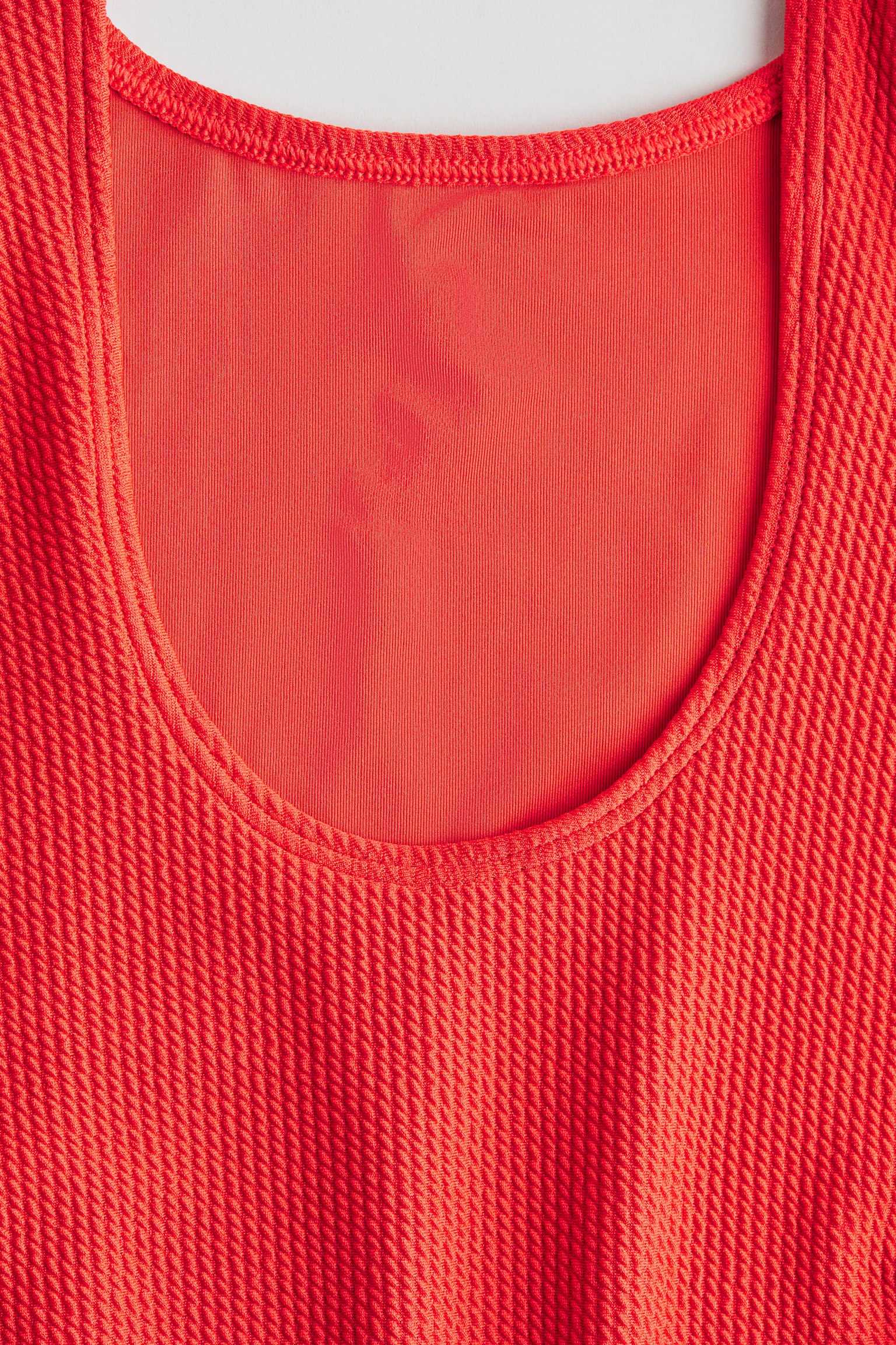 Фактурний купальник - Червоний/Чорний - 2