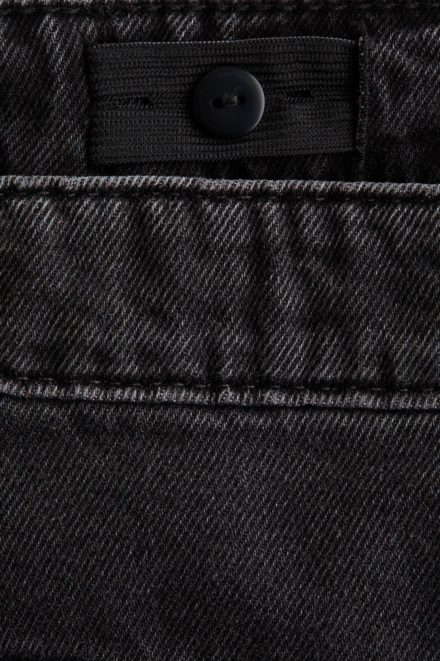 Детские джинсы H&M Baggy-Fit Barrel-Leg, цвет: Тёмный джинсовый серый — фото 2
