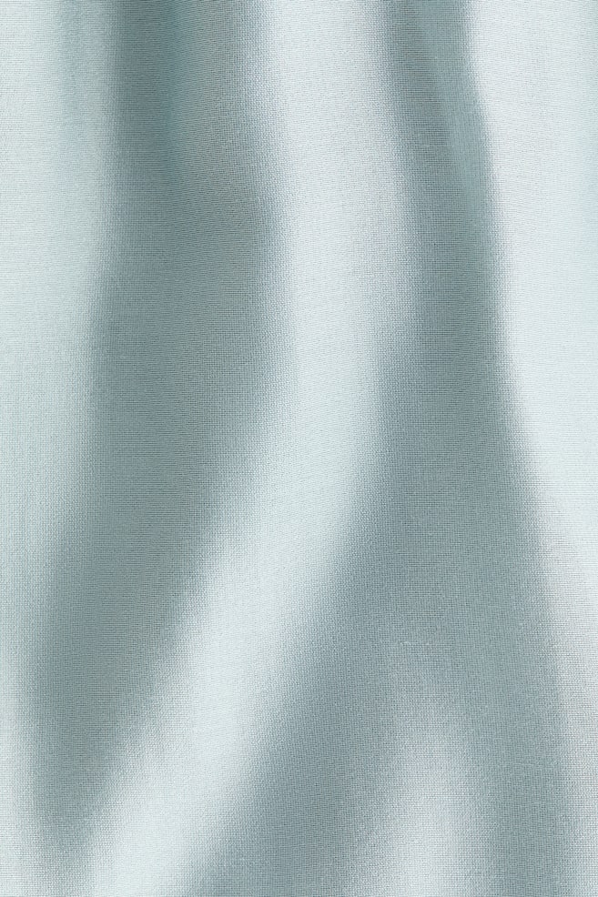 Tiered-skirt shirt dress - Light dusty turquoise - 5