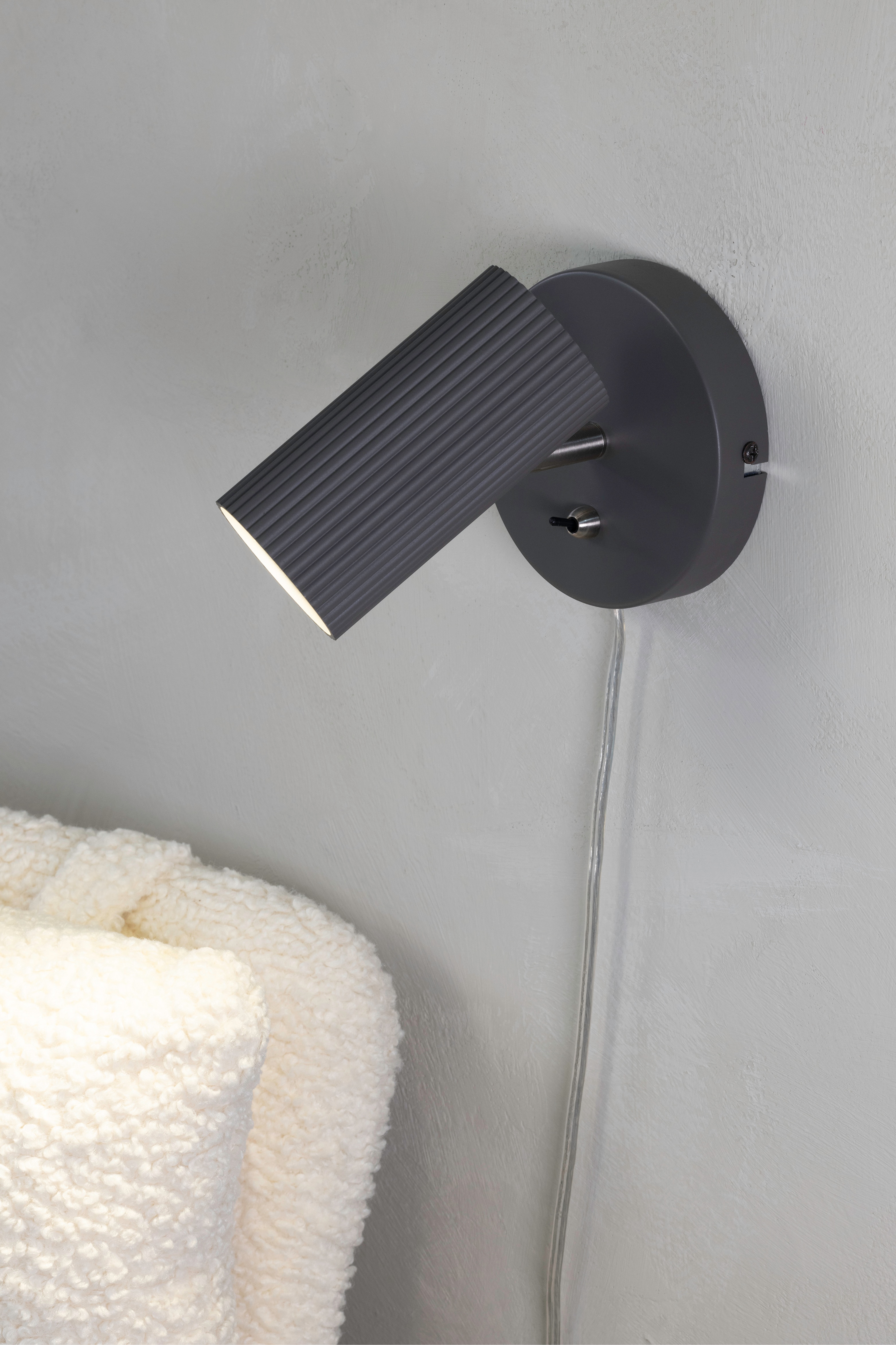 Costilla Wall Lamp - Dark Grey/White